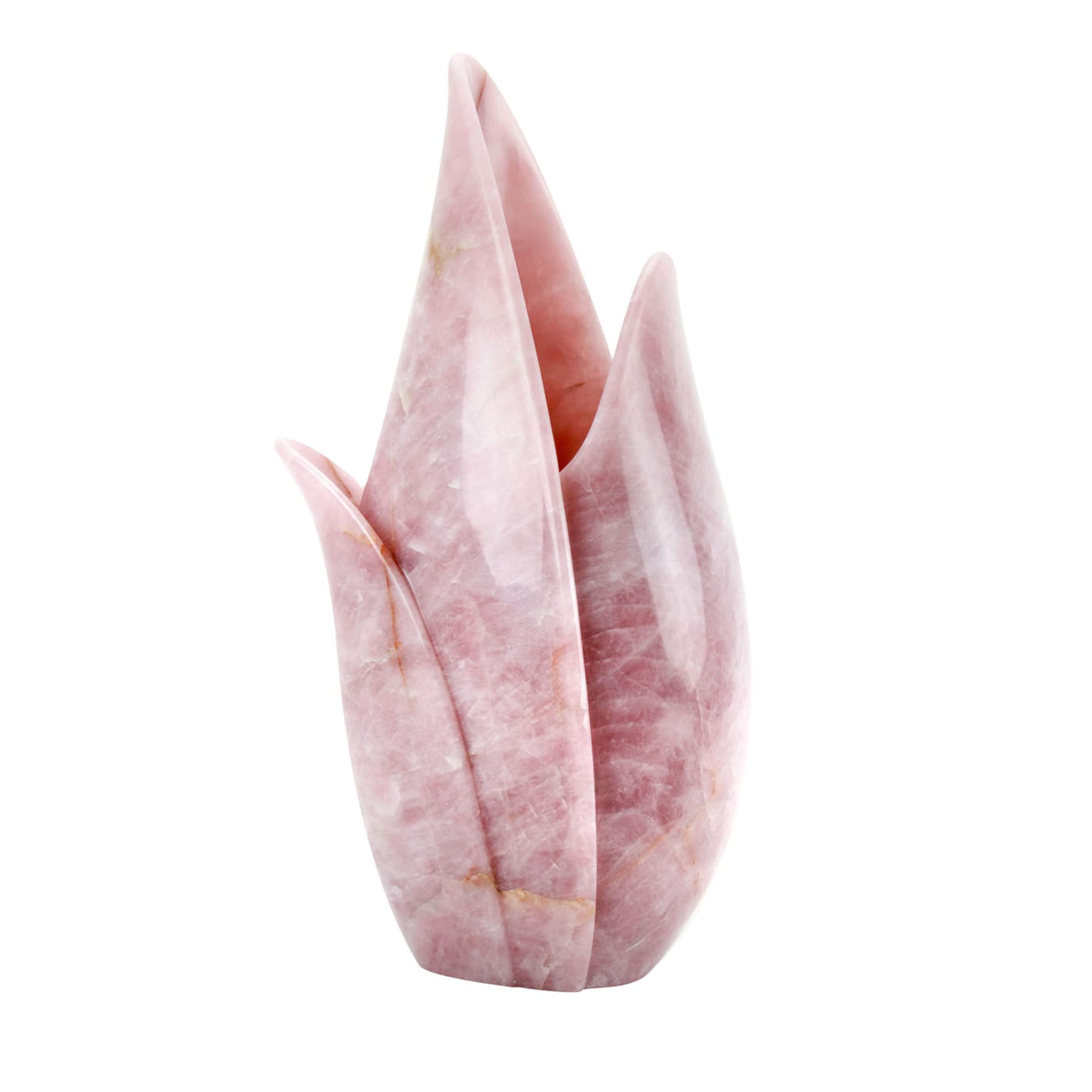 PV07 Vase en quartz rose - Vue principale