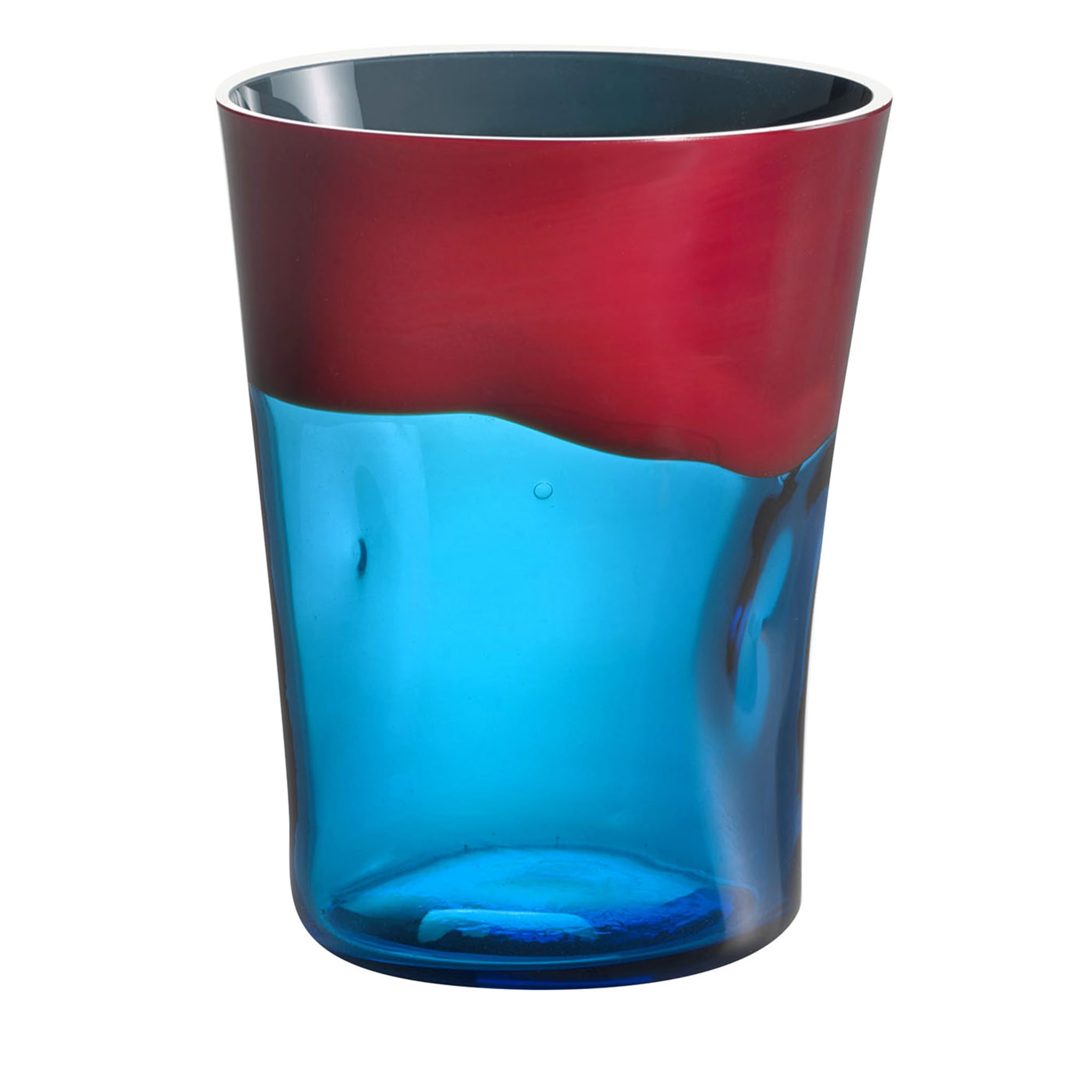 Dandy Red & Turquoise Glass by Stefano Marcato - Main view