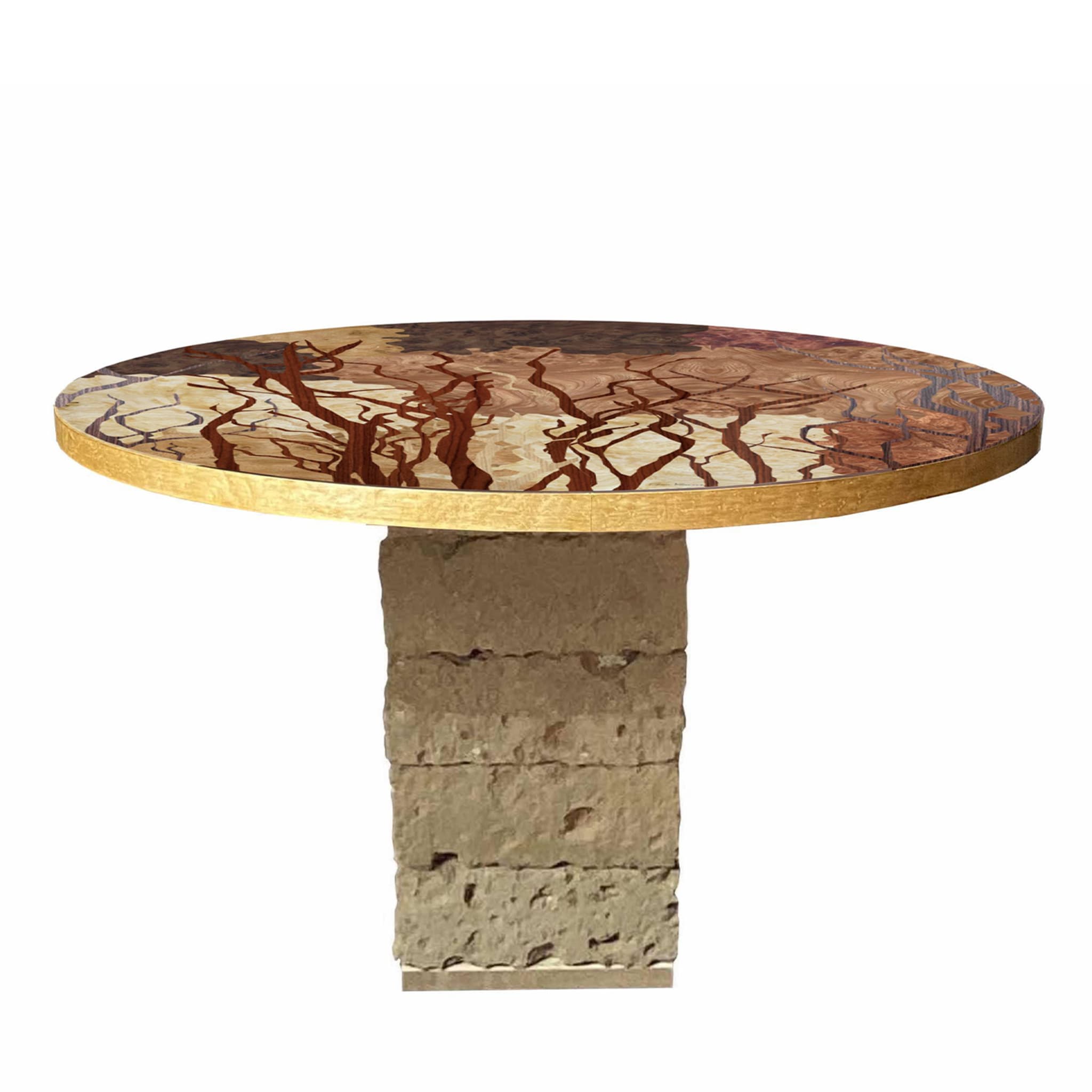 Tarsia Tables Tt2 Round Polychrome Table by Mascia Meccani - Alternative view 2