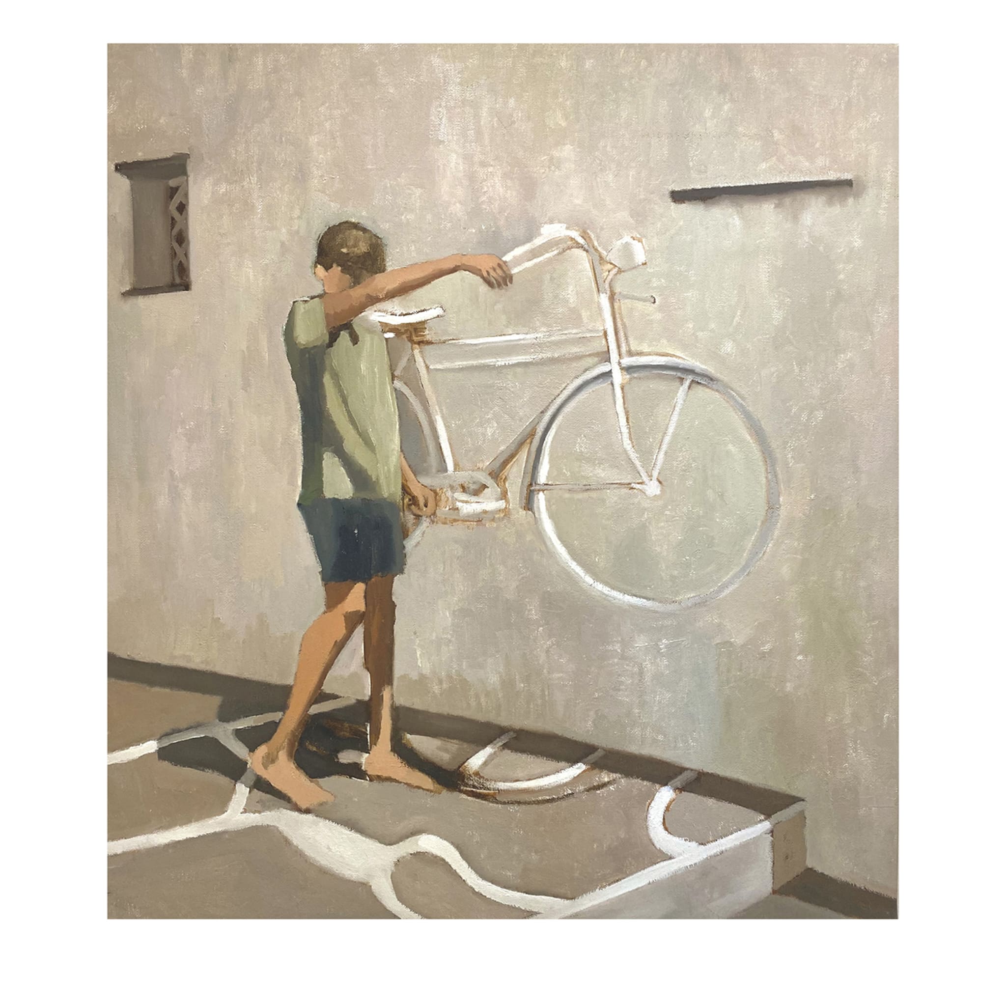 La Bicicletta Oil Painting - Main view