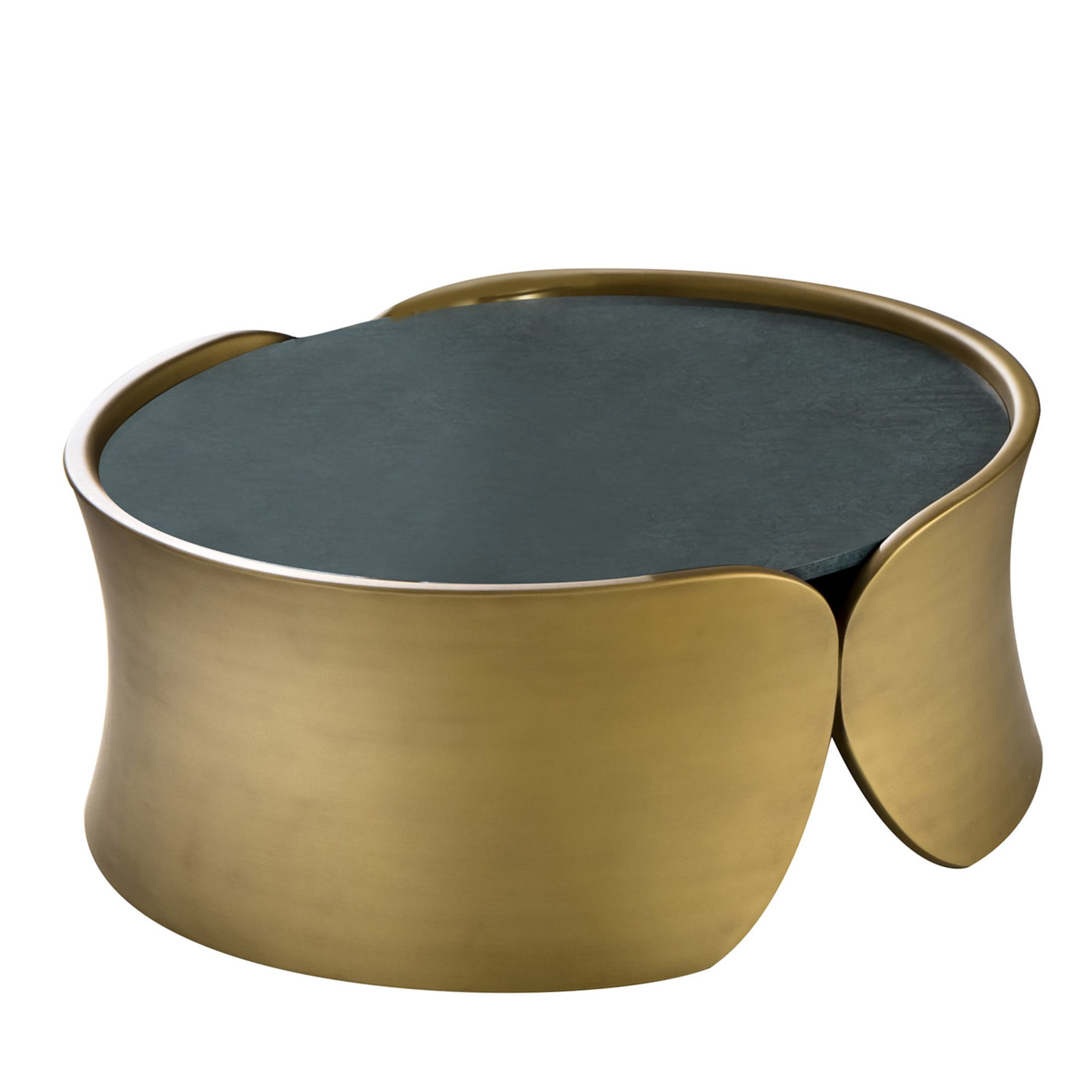 Hugs Low Gold-Lacquered Coffee Table - Main view