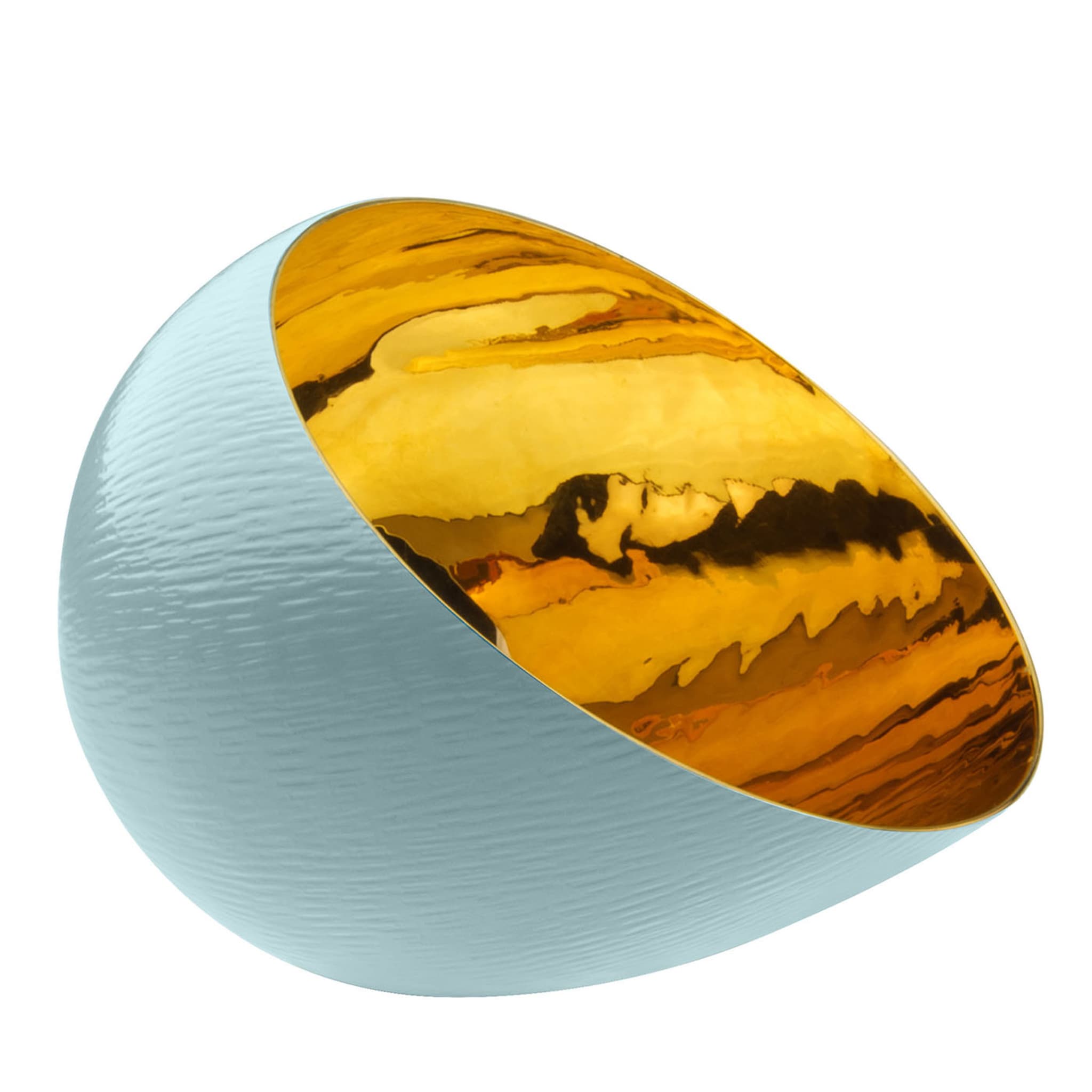 Ostern 2 Azurblau &amp; Gold Schale - Hauptansicht