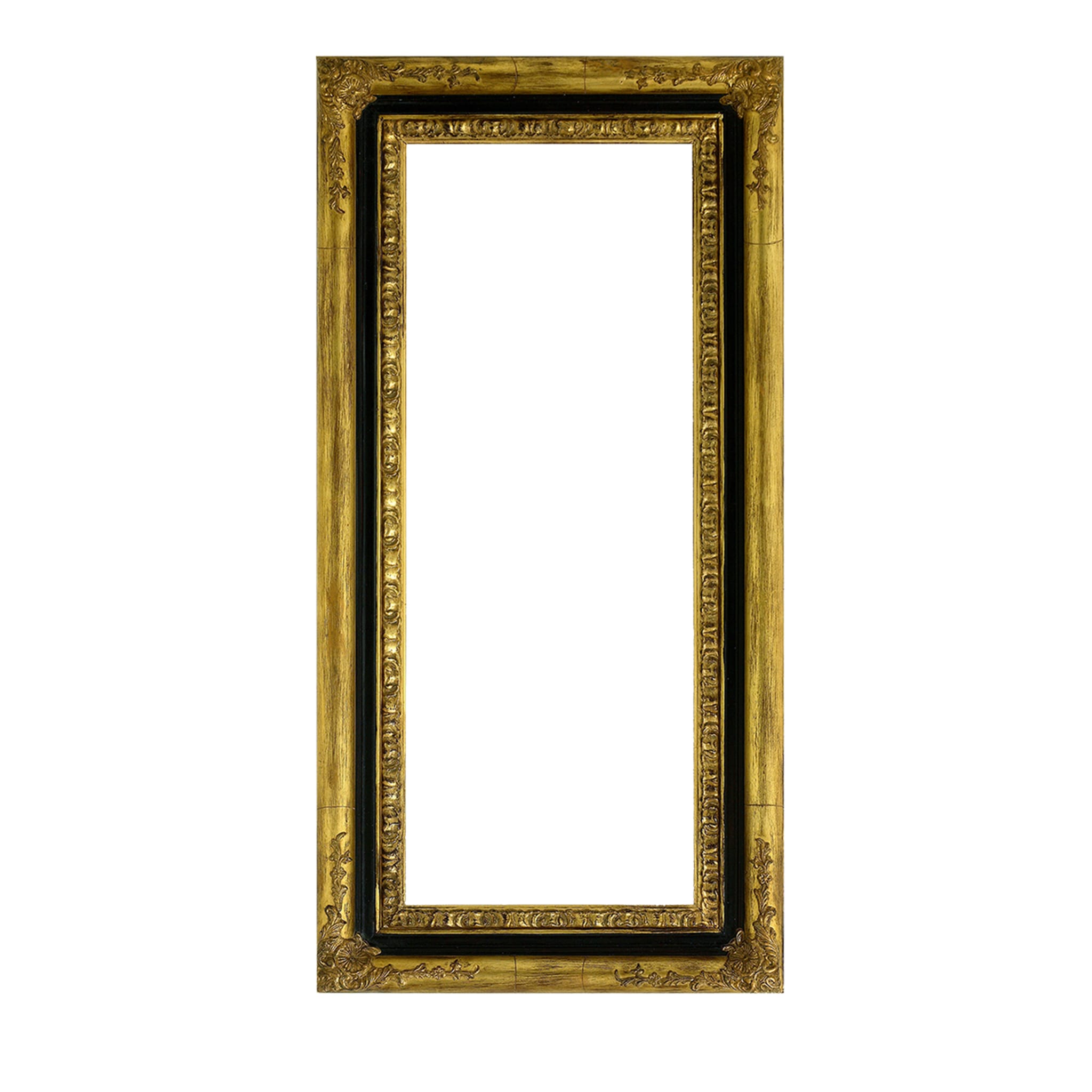 Gold Leaf & Walnut Laquered Cassonetto Frame  - Main view