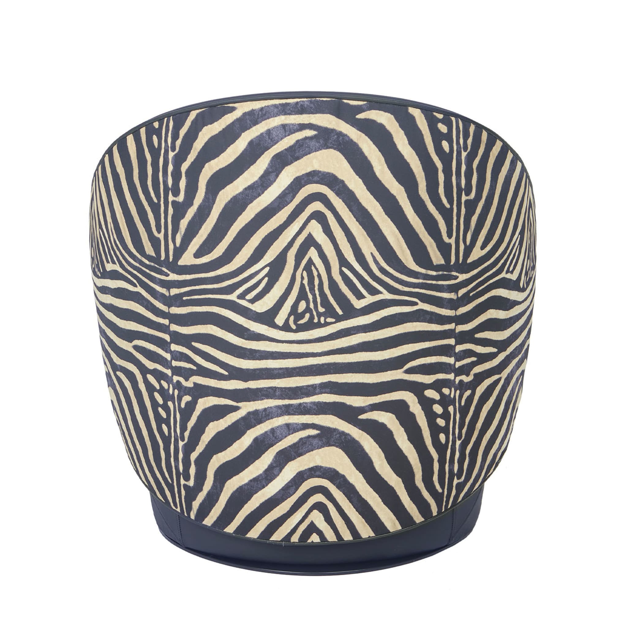 Kiros Ohr Zebra-Striped Swivel Armchair - Alternative view 3