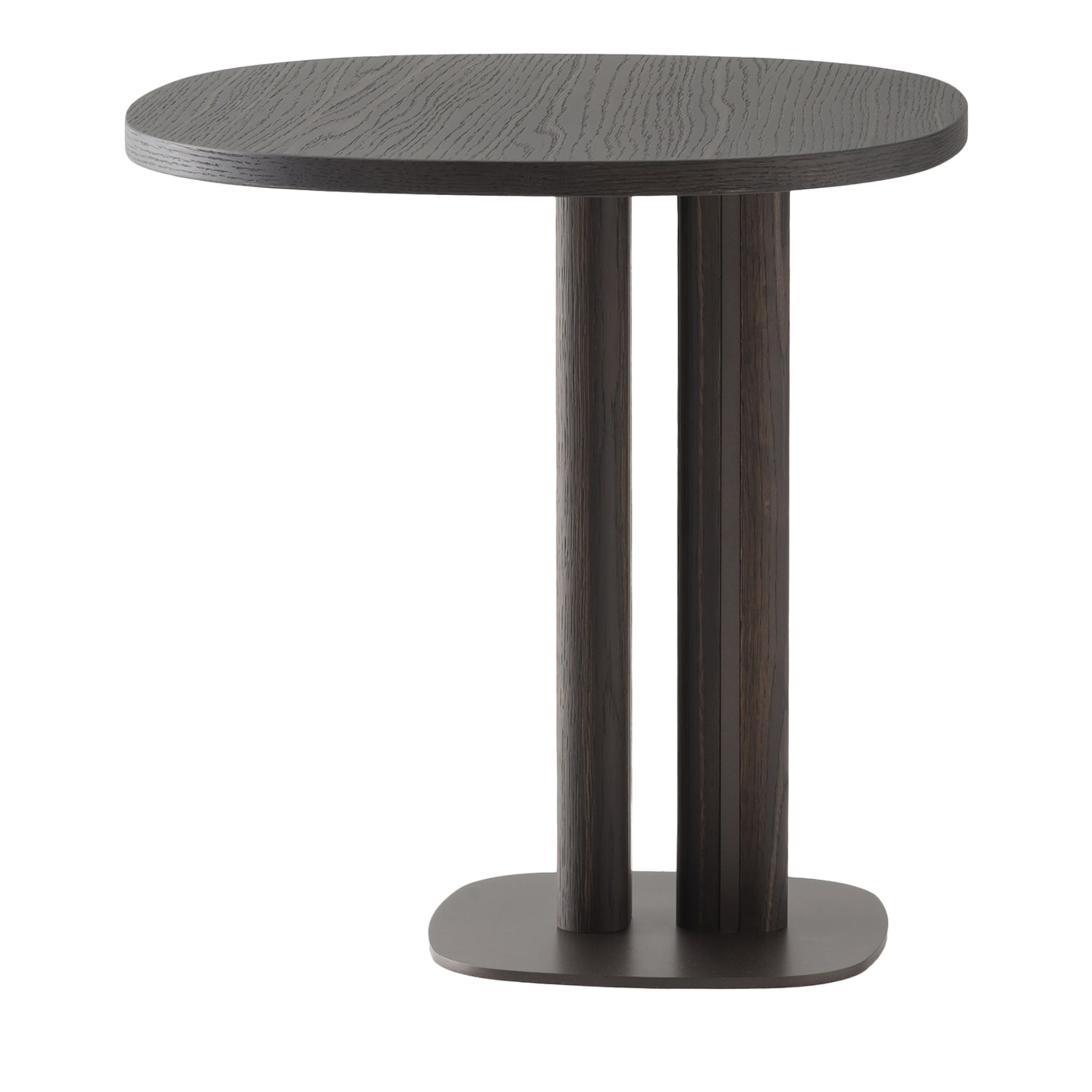 Manhattan Small Asymmetrical Burnished Side Table Morica Design | Artemest