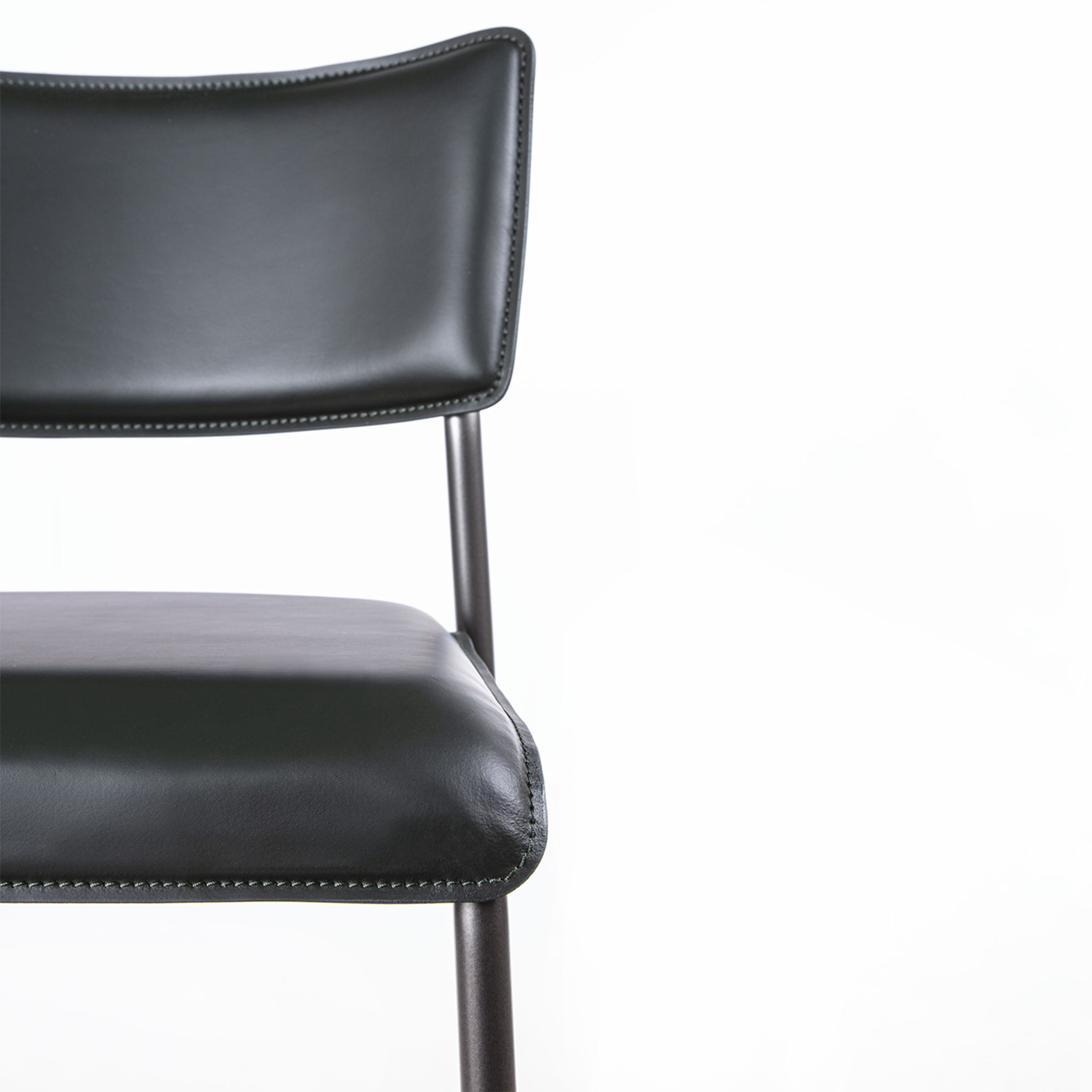 Isotta Leather Bar Stool - Alternative view 4