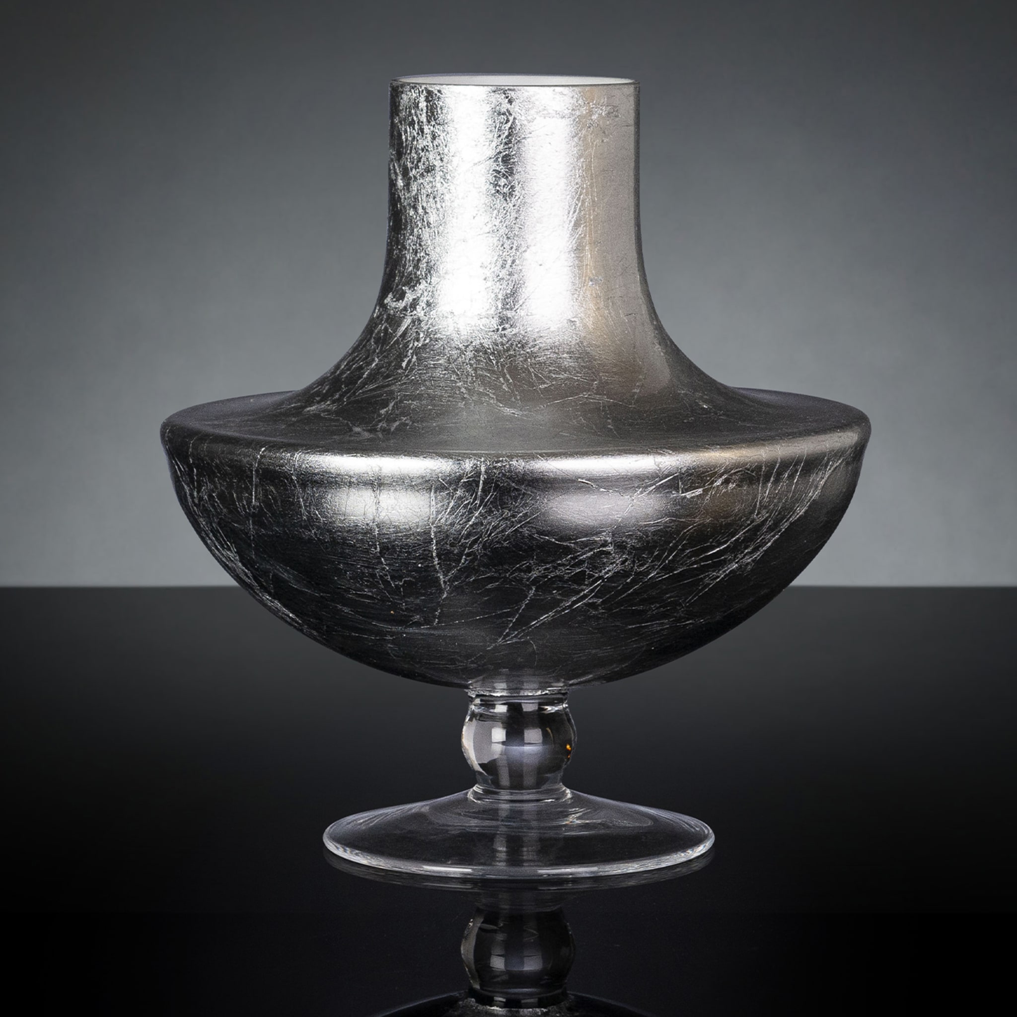 Giunone Silver Leaf Decorative Vase - Alternative view 4