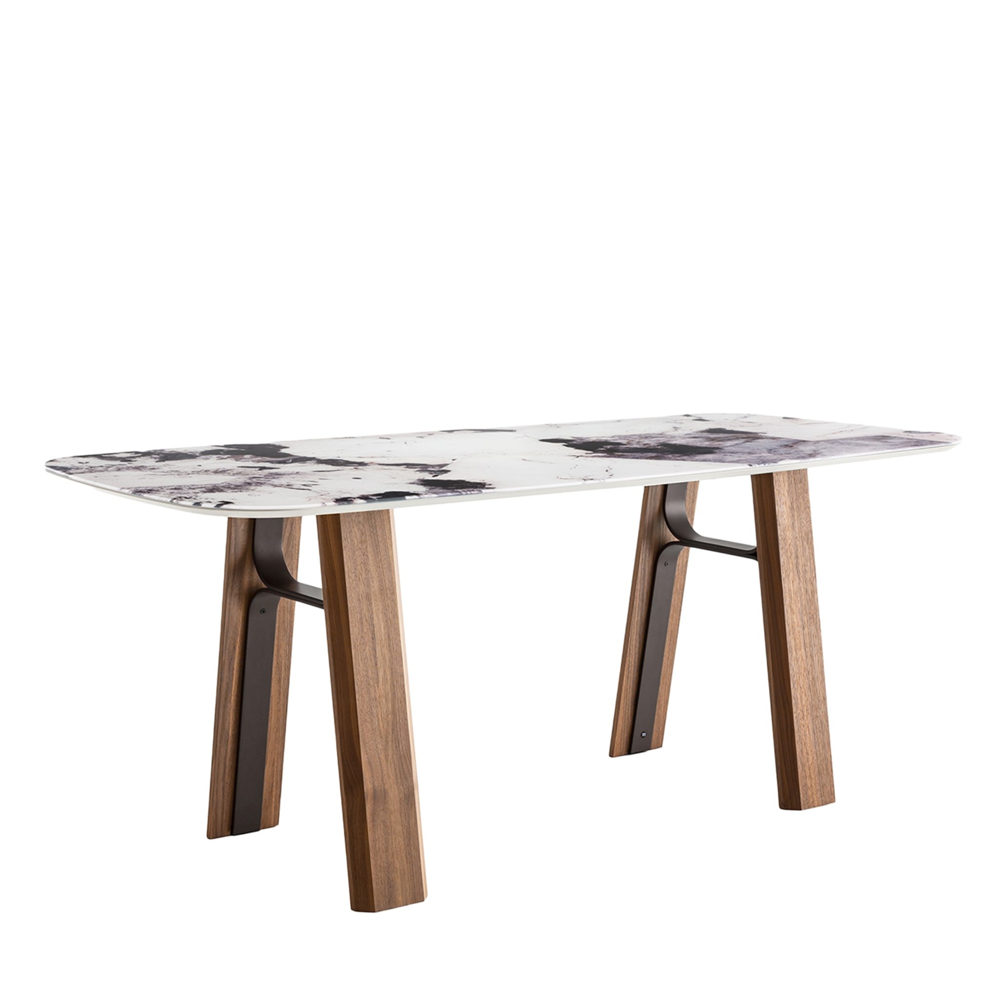 Bridge Patagonia Marble-Effect & Canaletto Walnut Table - Main view
