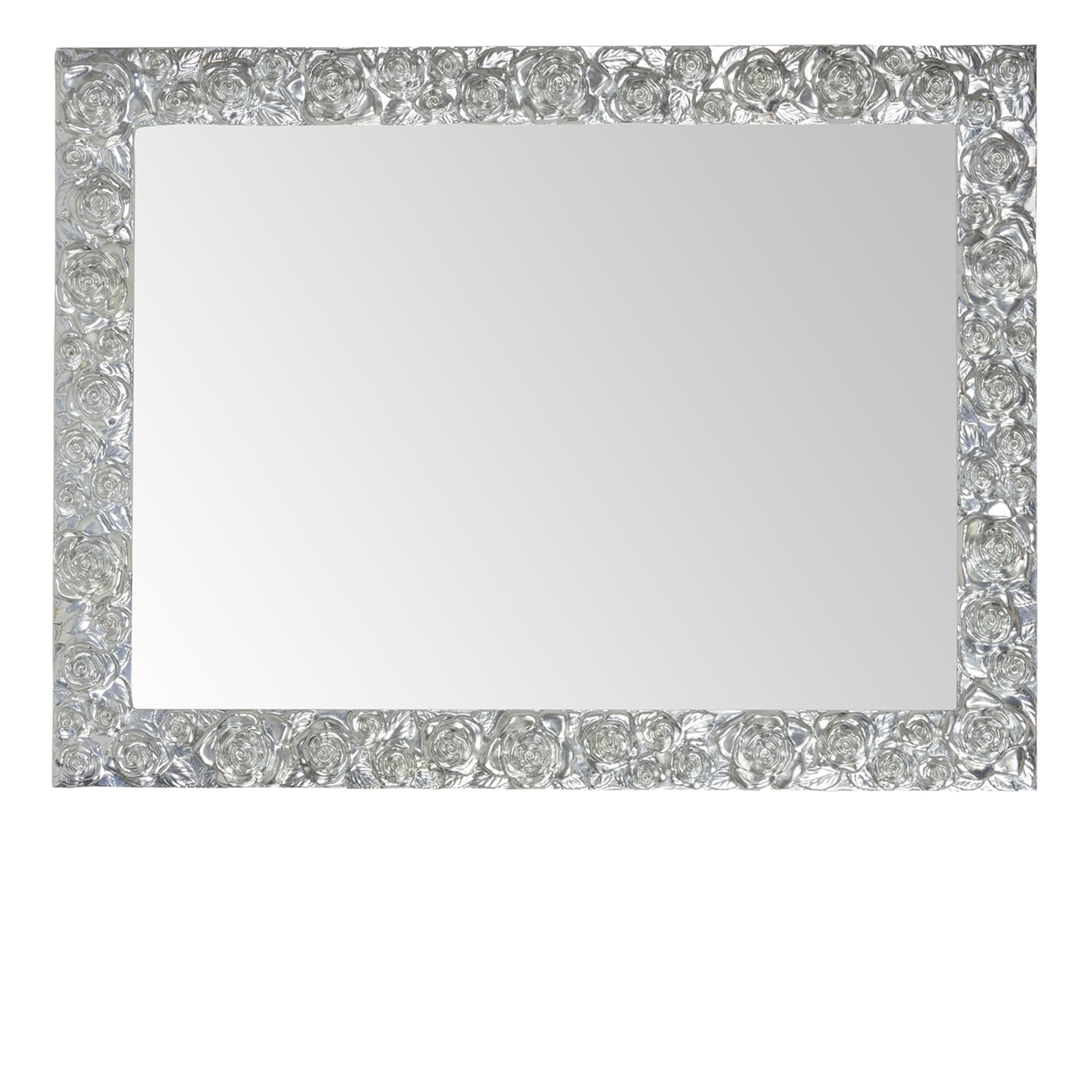 Specchio da parete in foglia d'argento Rose Argento - Vista principale