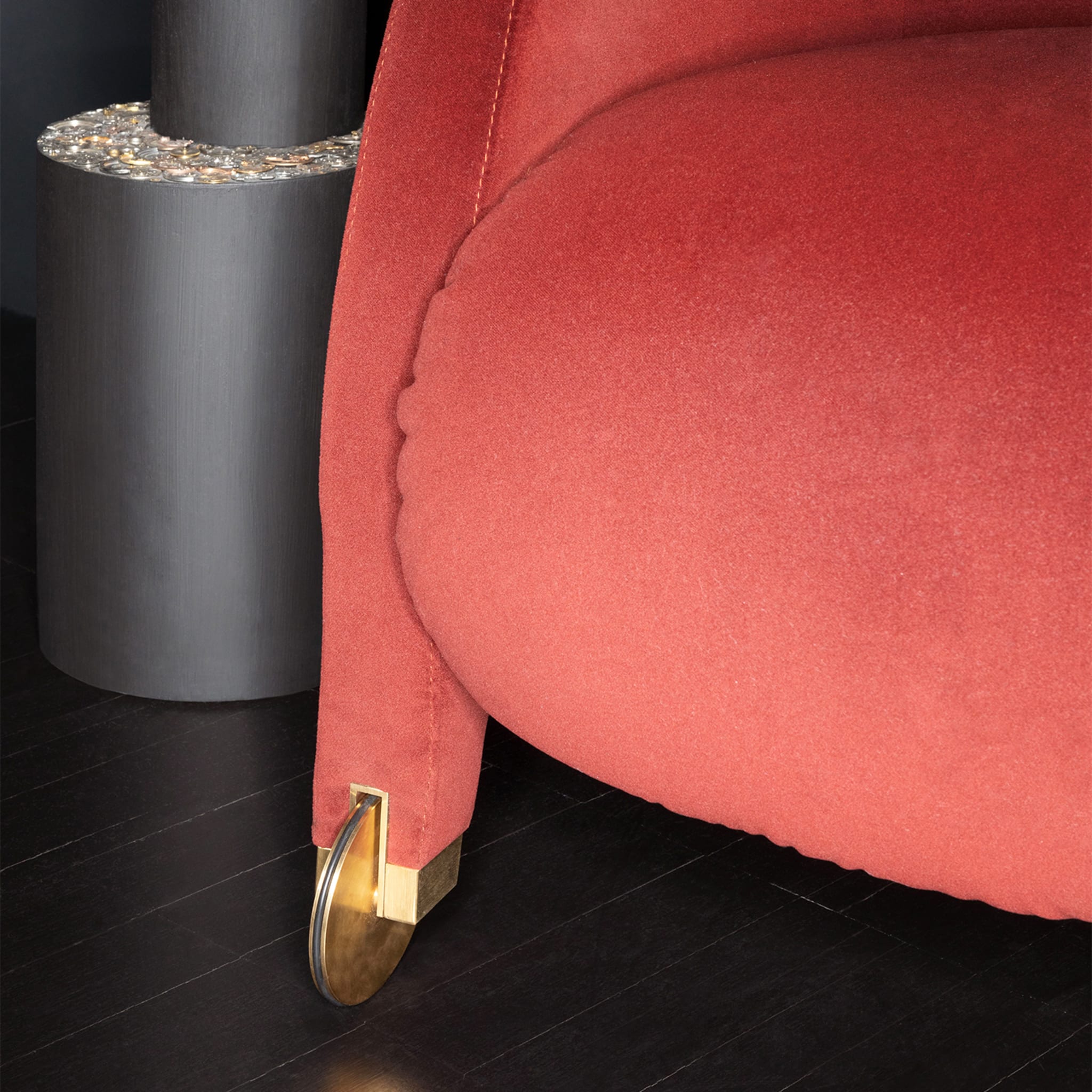 Adele Red Armchair by Dainelli Studio - Alternative view 1