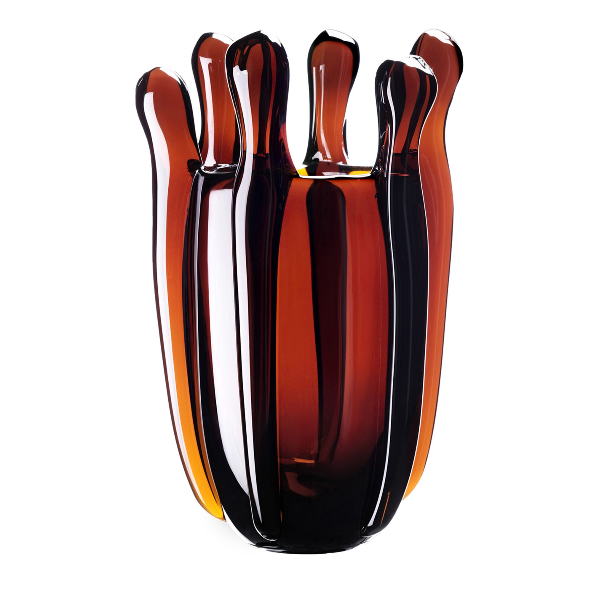 Liquid Mood deep Amber Vase - Main view