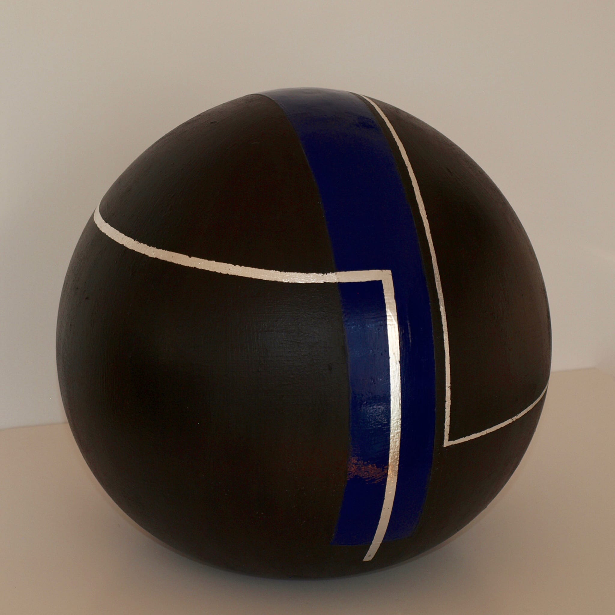 Black Silver and Blue Decorative Globe #79 - Alternative view 3