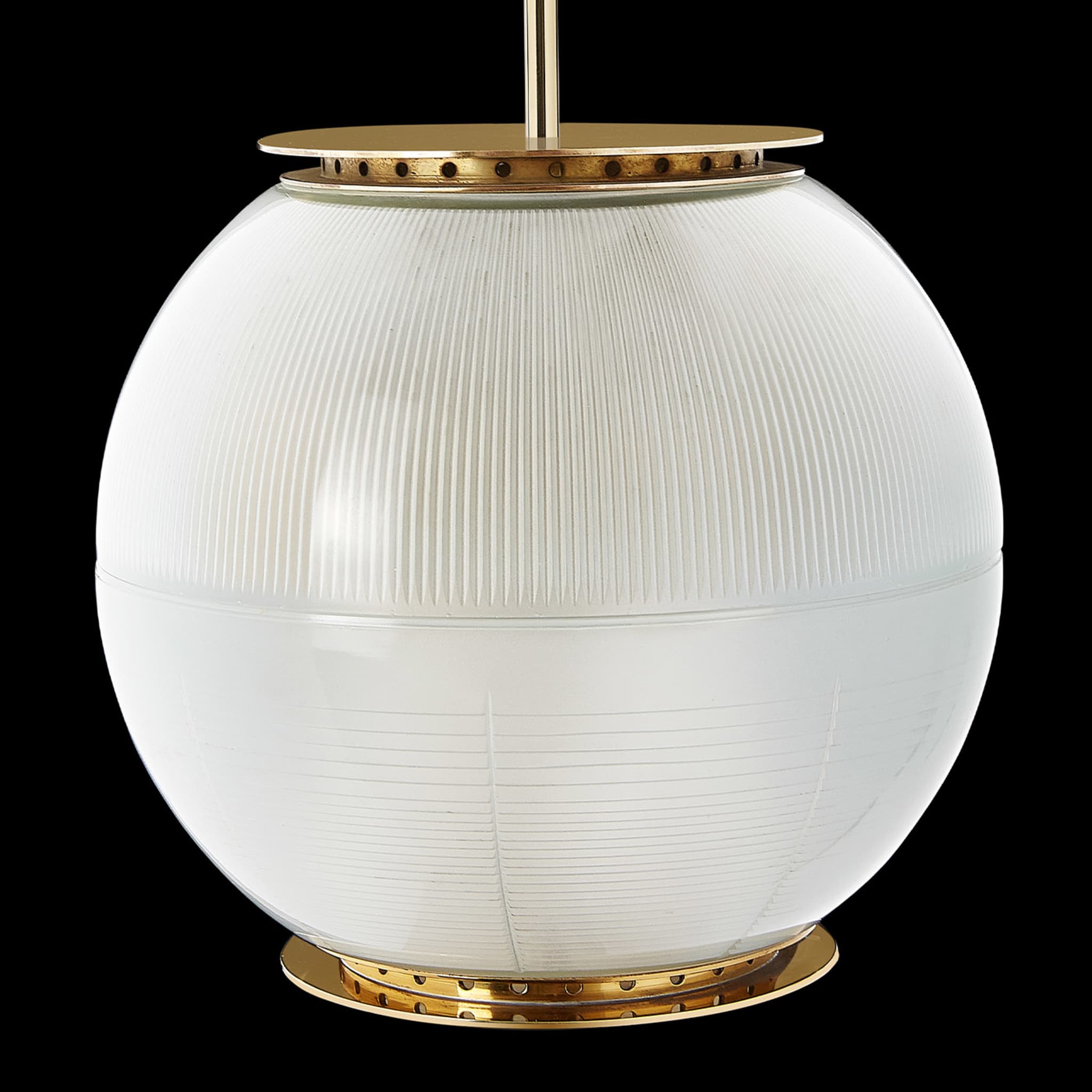 Doppio Vetro Brass Pendant Lamp by Ignazio Gardella - Alternative view 1