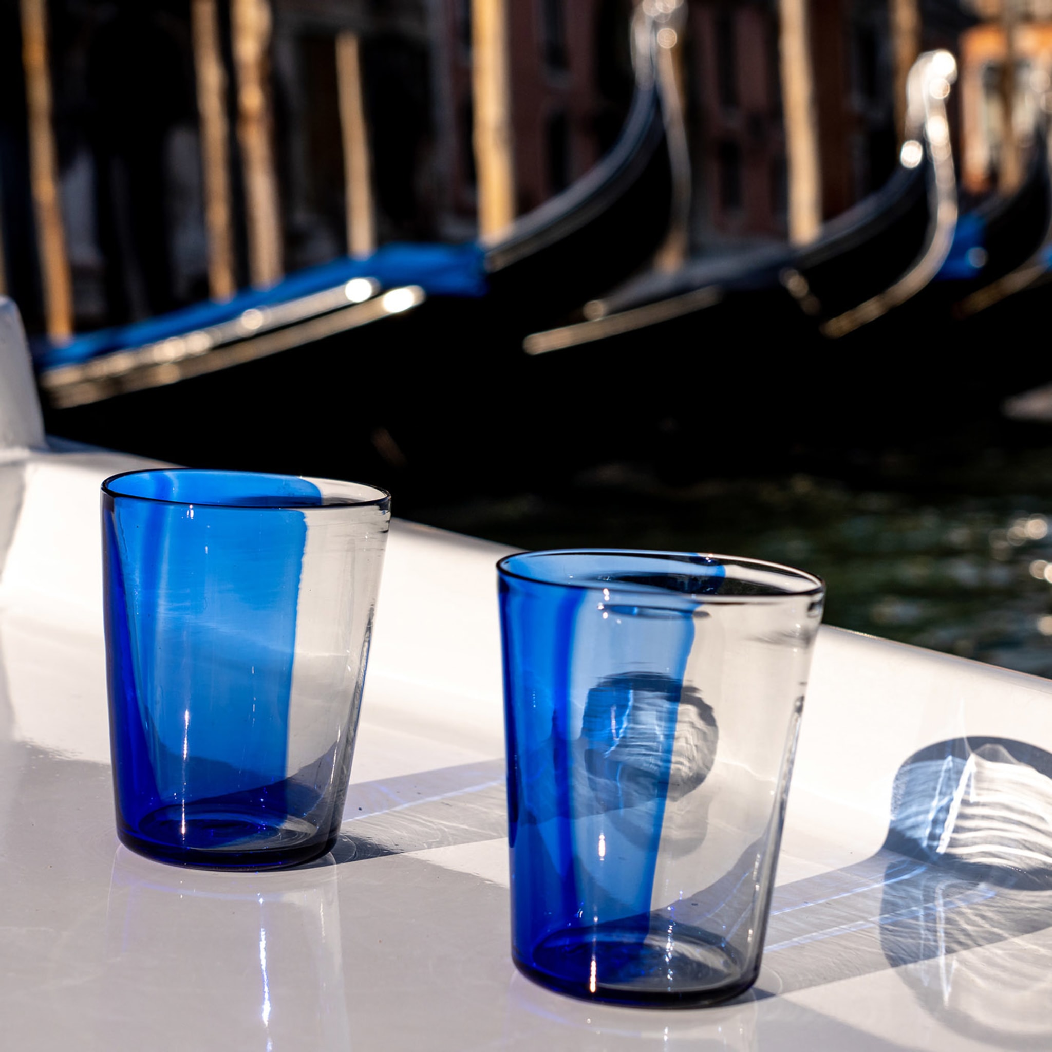 Set Of 6 Blue Rothko Glasses - Alternative view 3