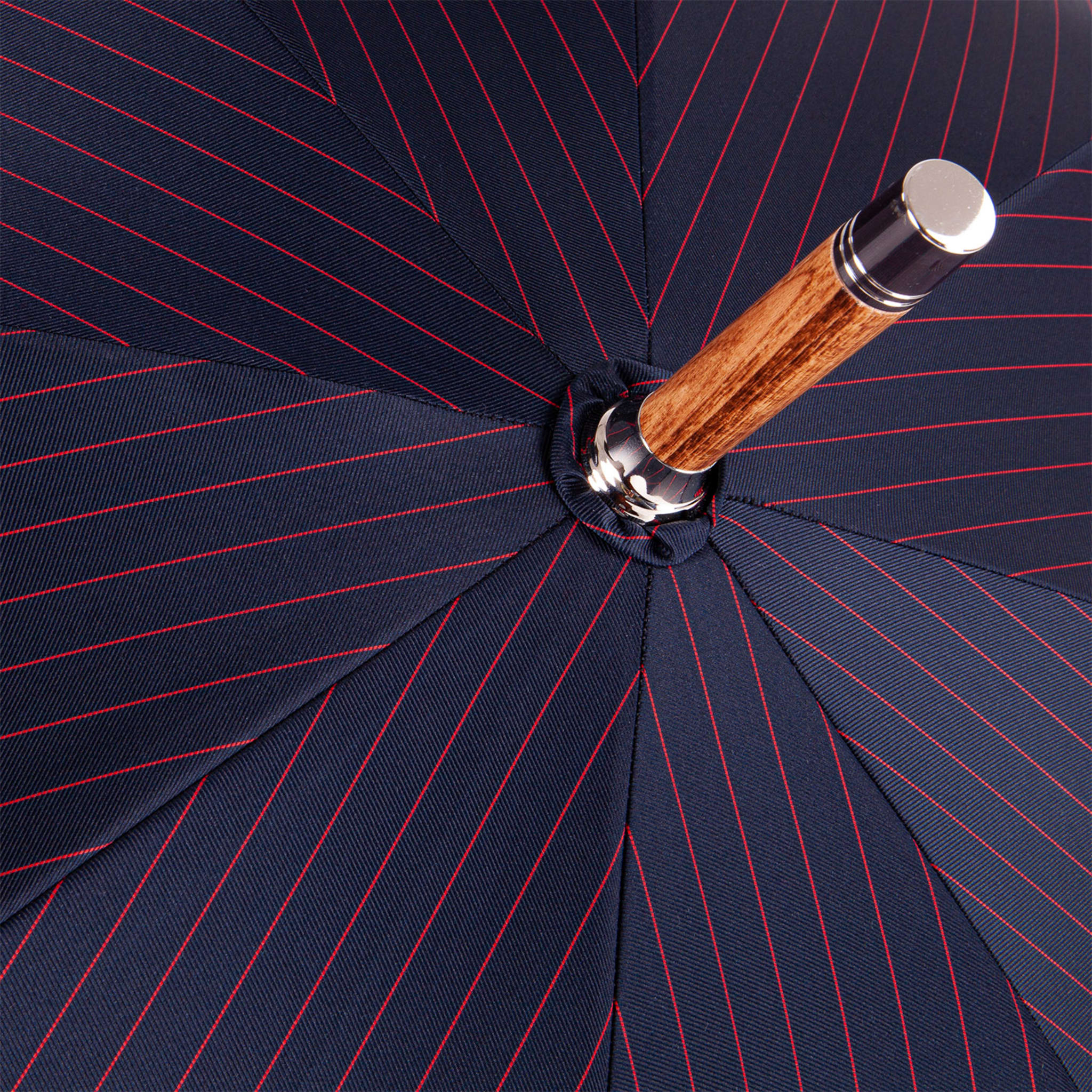 Japanese Bamboo Navy and Red Umbrella - Alternative view 1
