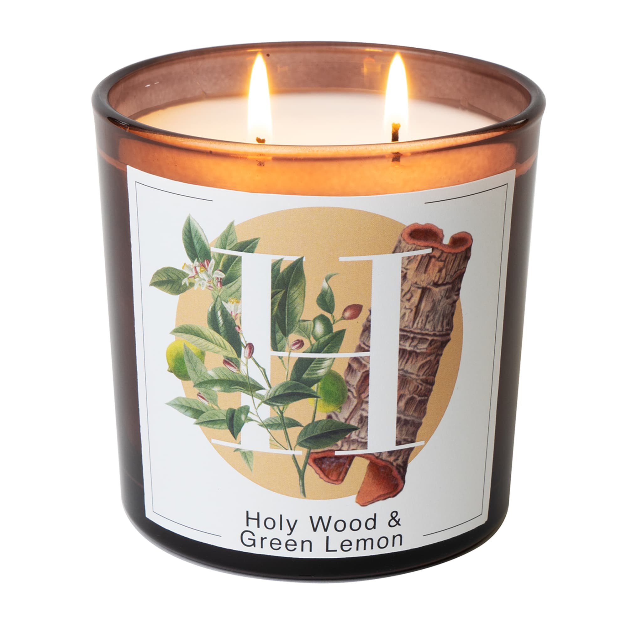 Holy Wood & Green Lemon Set of 2 Scented Candles - Main view
