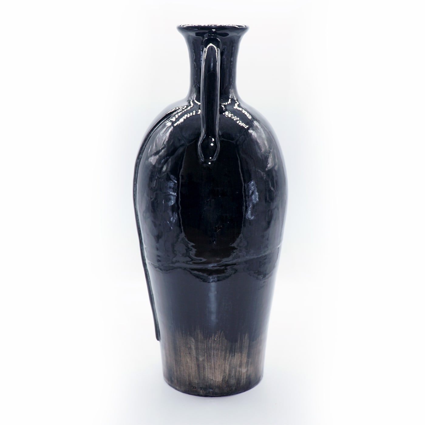 Glossy Black Vase - Des Ceramiche Artistiche