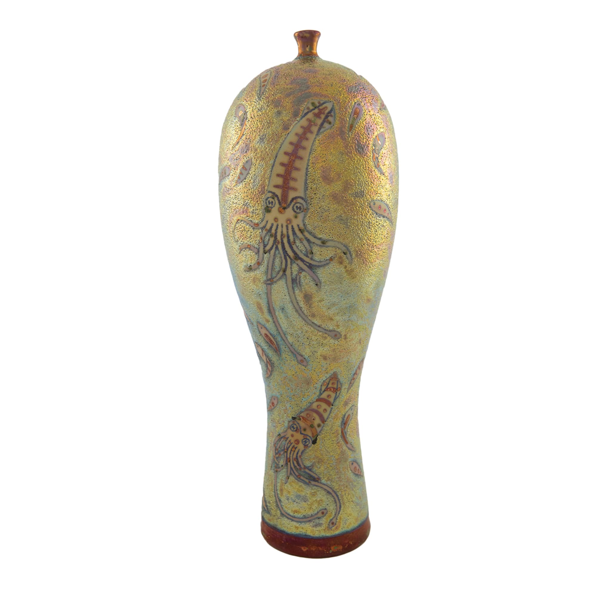 Vase Sogno Illuminato di Pescatore Iridescent Polychrome Lustre - Vue principale