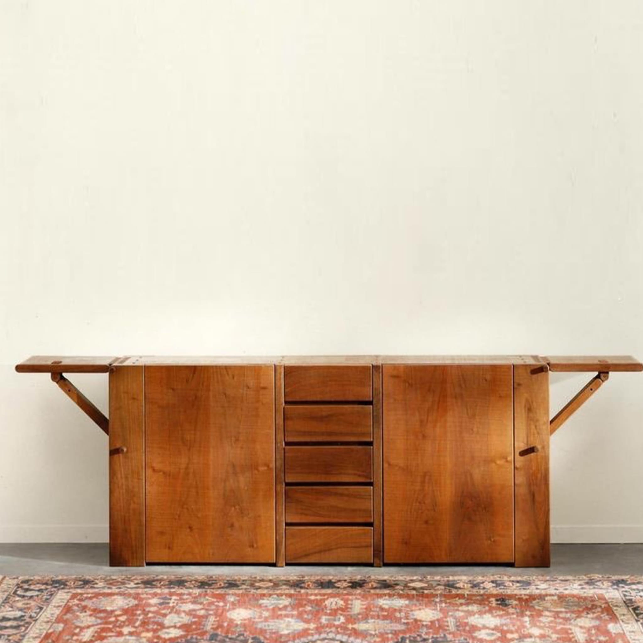 Del Transetto 2-Door Walnut Sideboard with Drawers - Alternative view 2