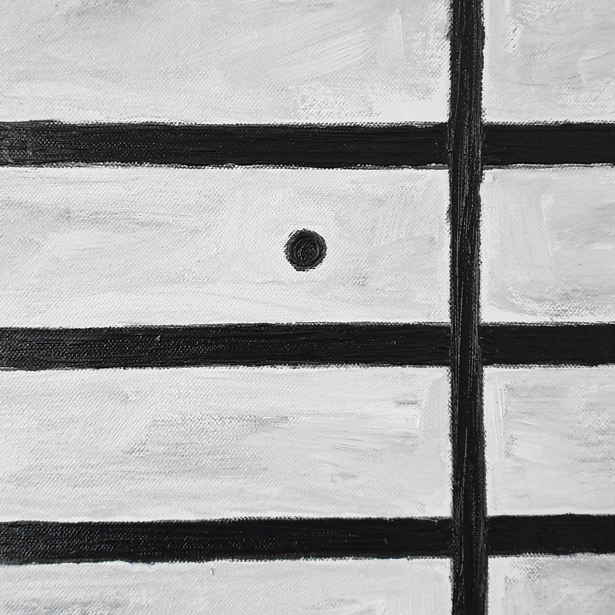 Panneau N. 1 Tête avec rectangles noirs - Vue alternative 1