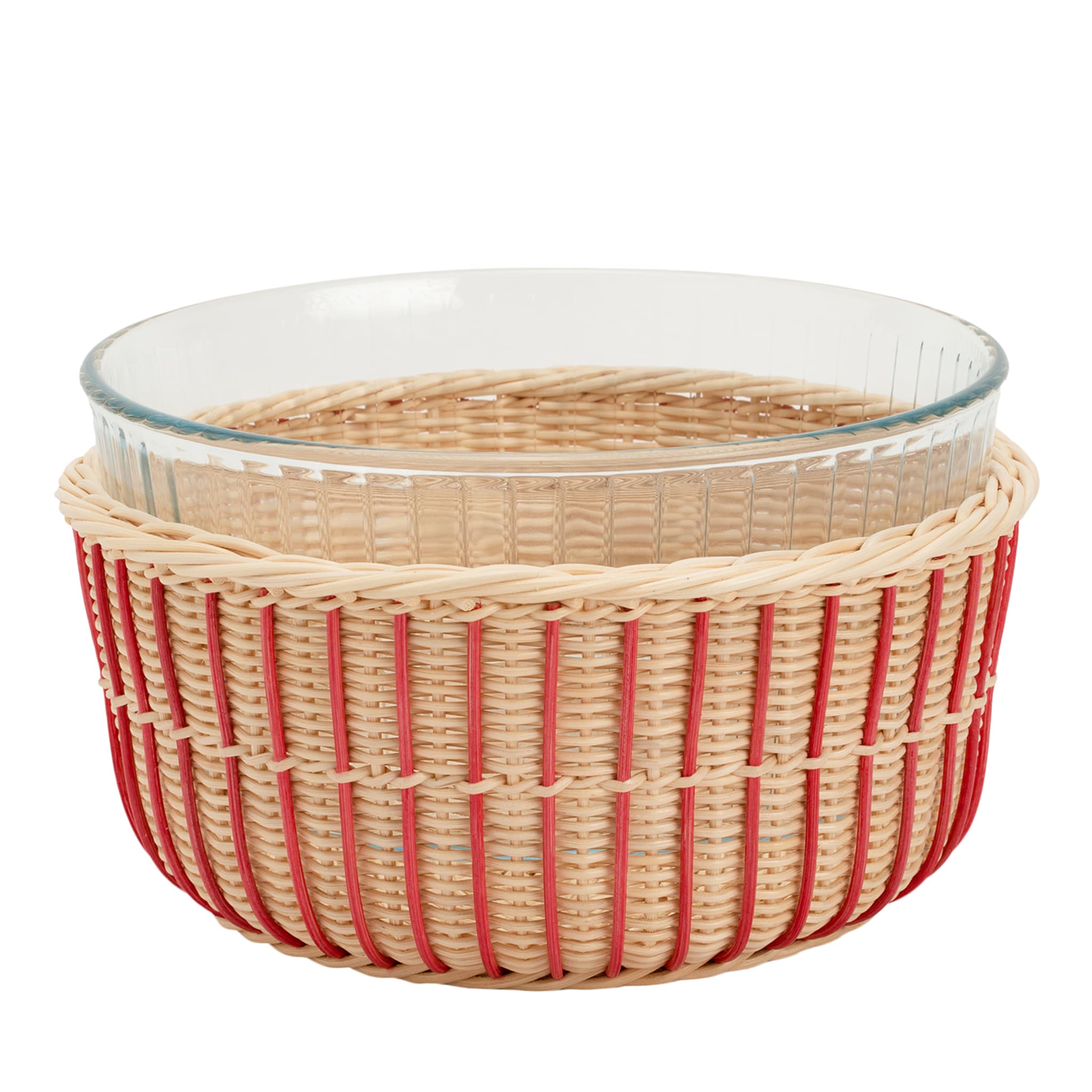 Soufflé Mold With Wicker Basket - Main view