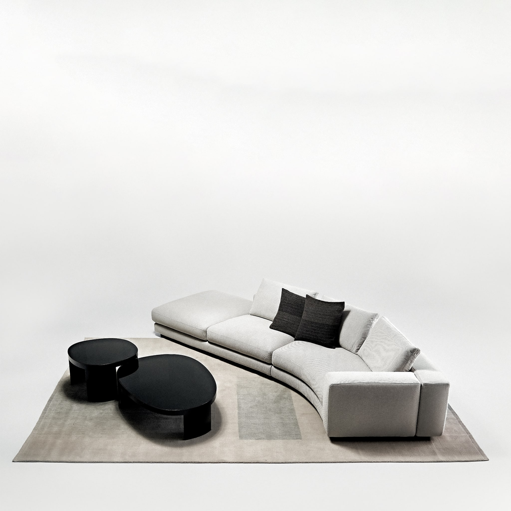 Rio Curved Modular Beige Sofa by Ludovica + Roberto Palomba - Alternative view 3