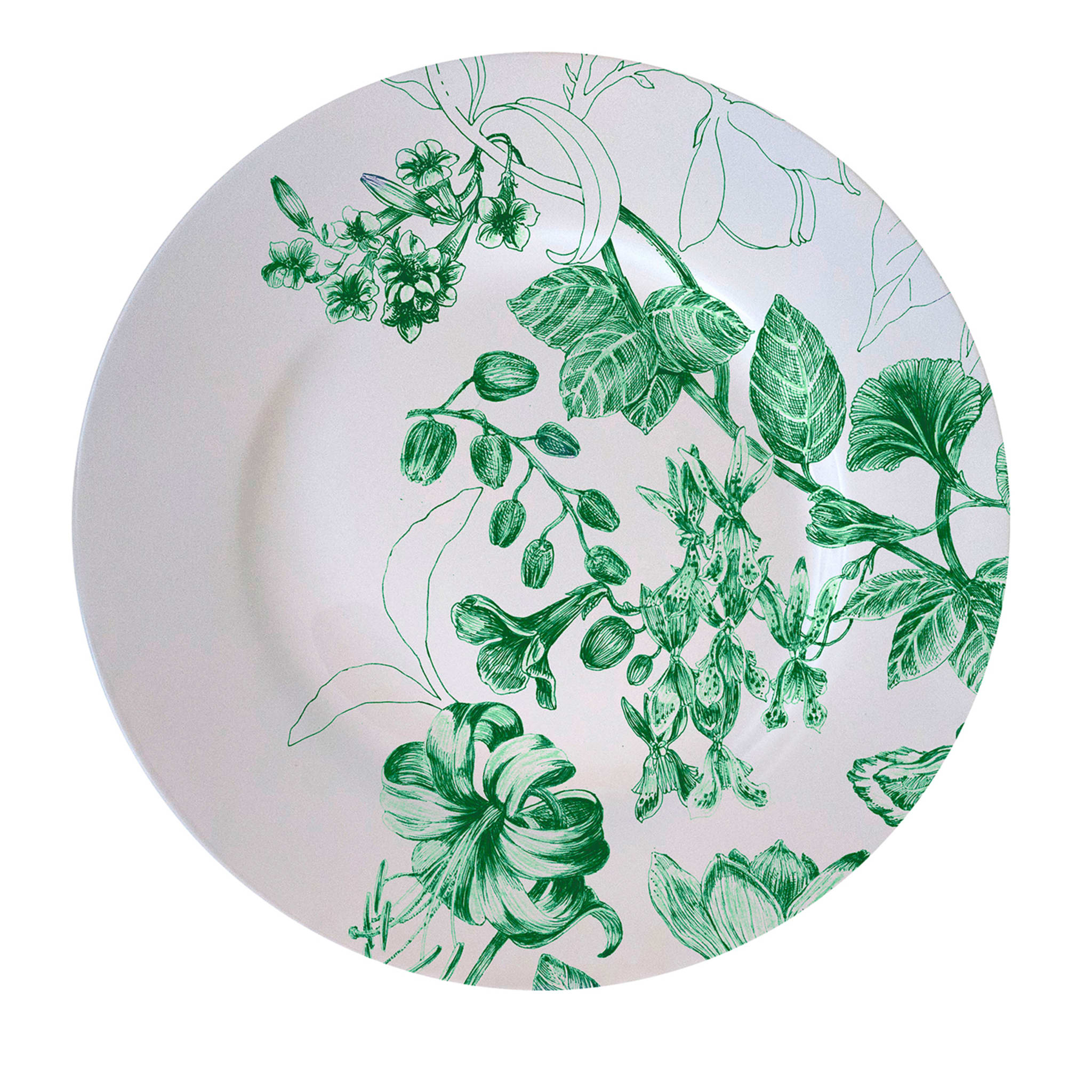 Marie Antoinette Green Dinner Plate - Main view