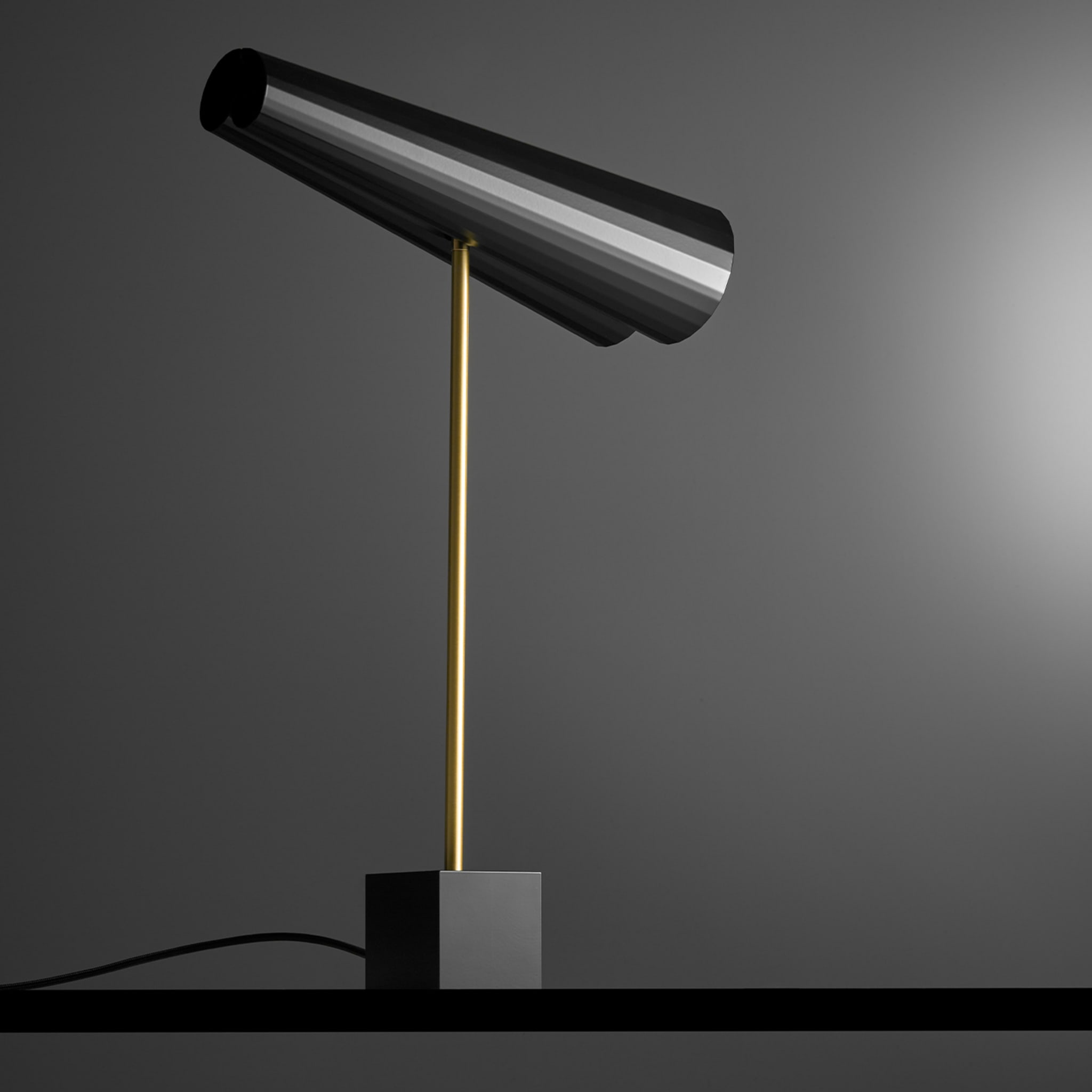 Wall-y 2-Light Black Table Lamp by Michele Reginaldi - Alternative view 1
