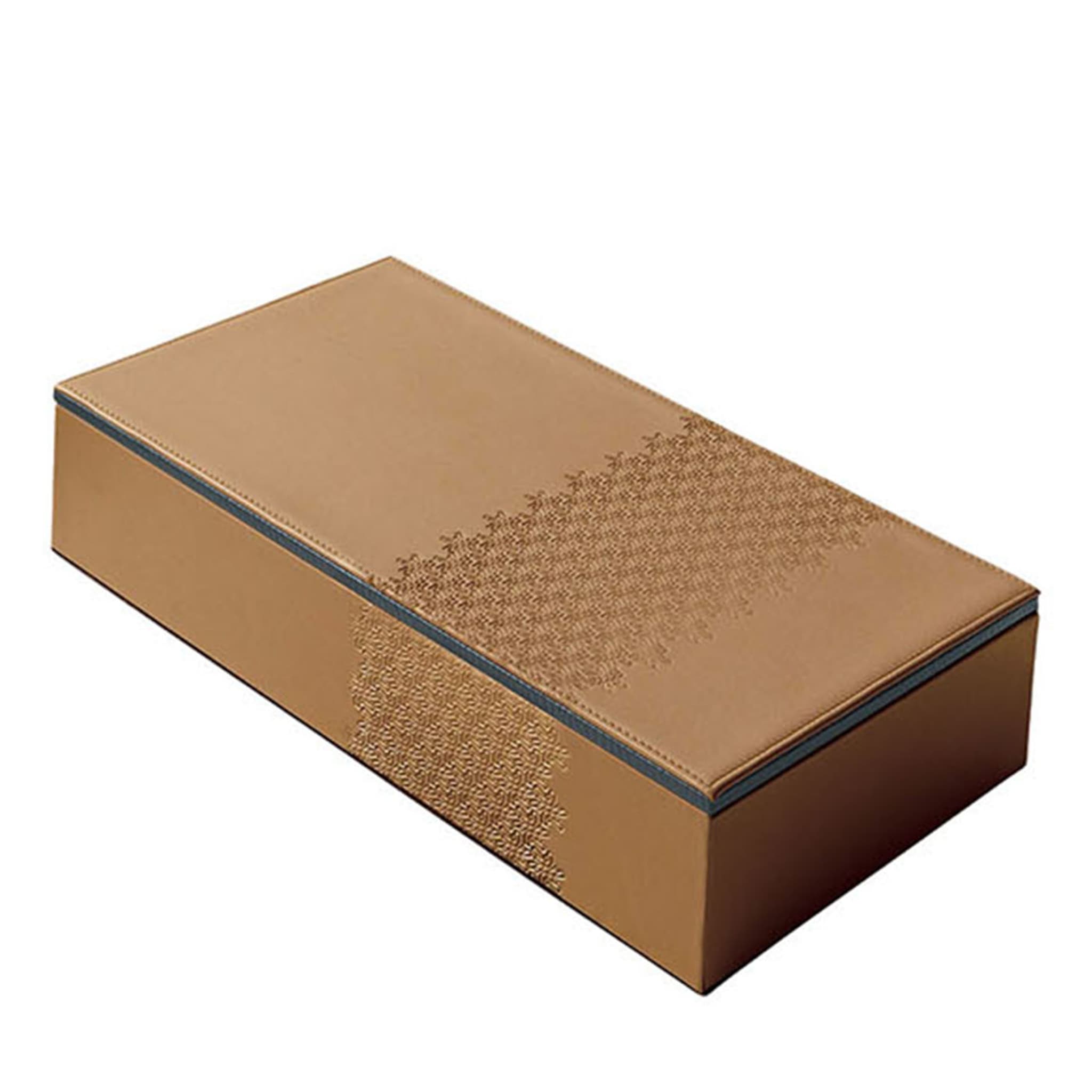 Light-Brown Leather-Covered Box - Main view