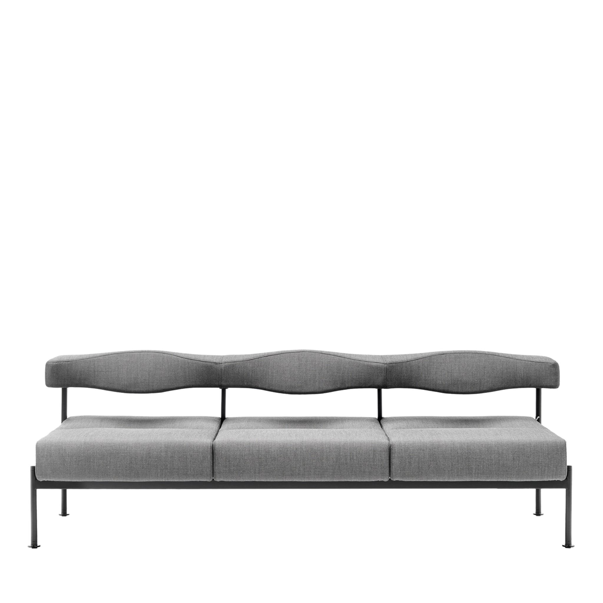 Momo 3 Seater Grey Sofa - Main view