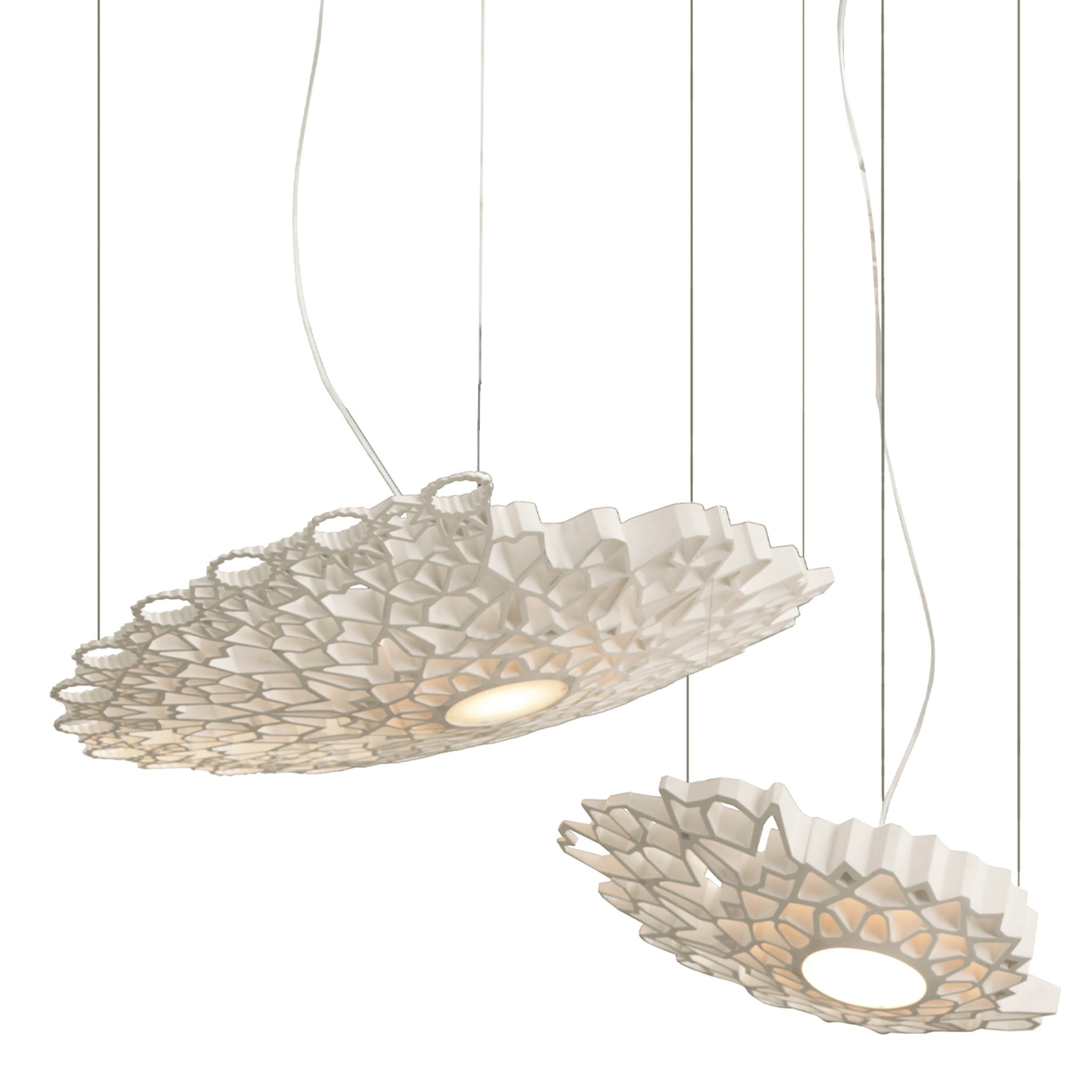 Notredame S White Pendant Lamp by Luca De Bona & Dario De Meo - Alternative view 1