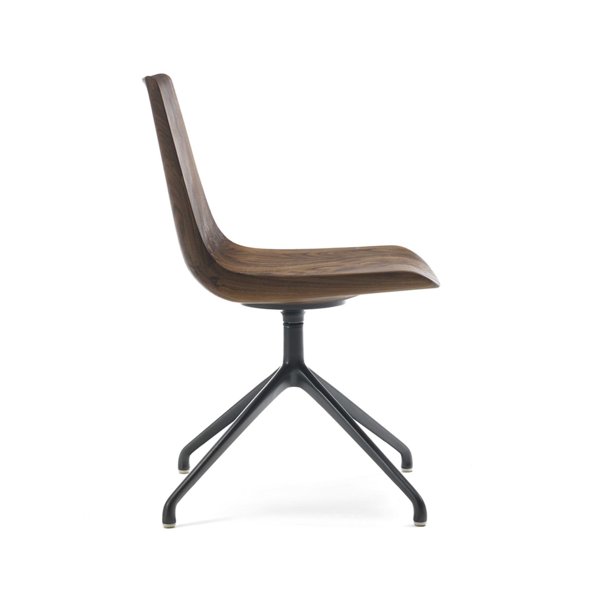 Materia Swivel Walnut Chair by Claudio Bellini - Alternative view 1