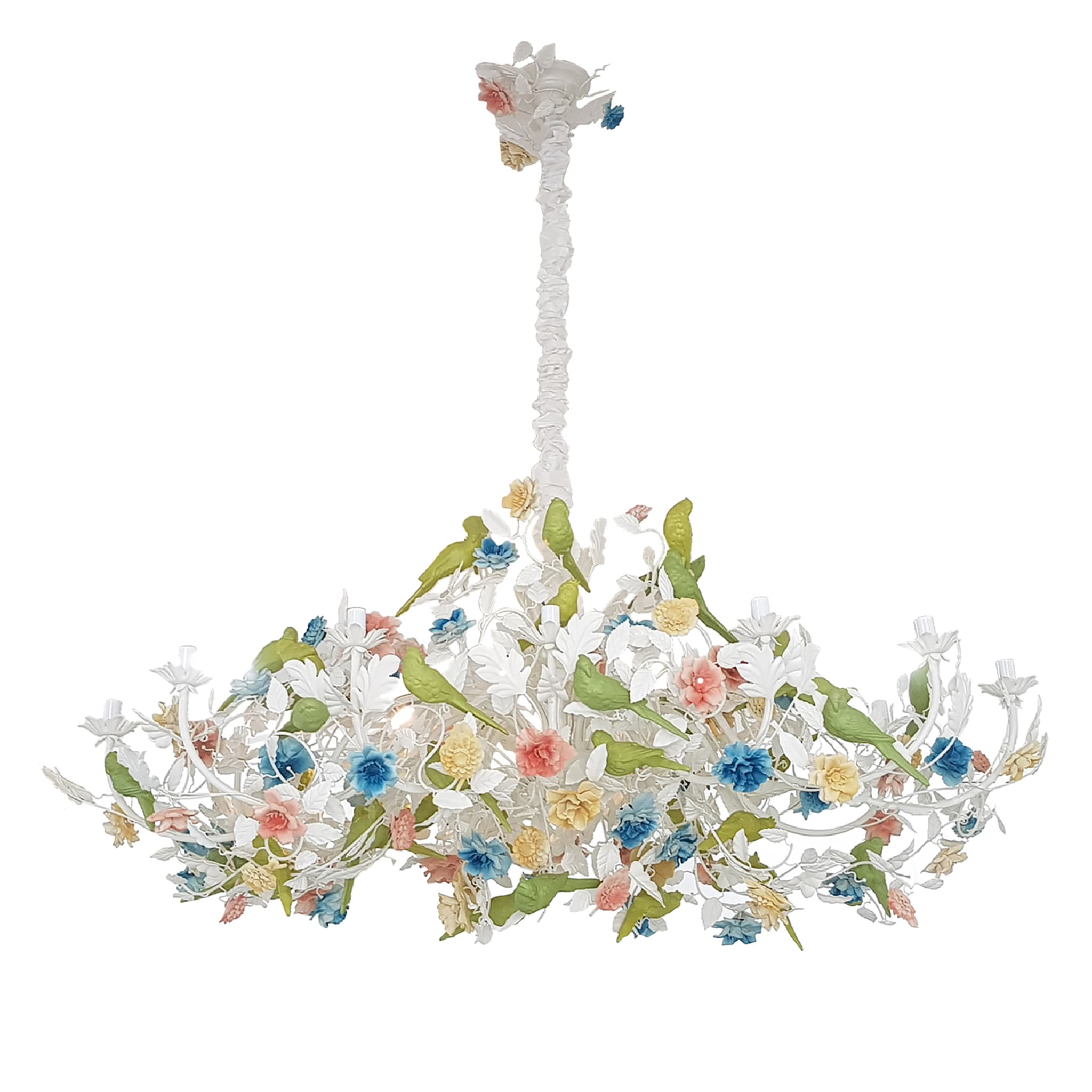 Floreal Chandelier With Parrots - Main view
