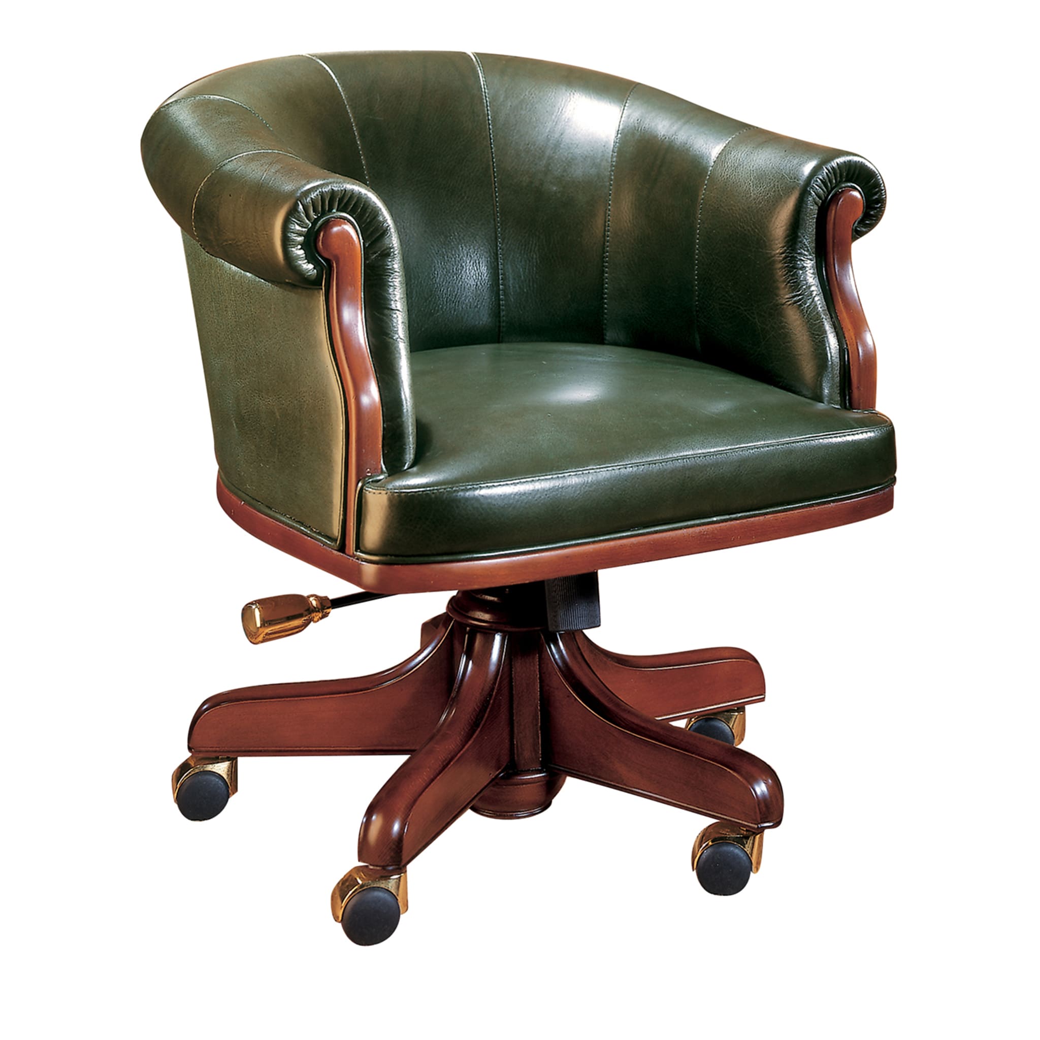 Green Leather Armchair - Main view
