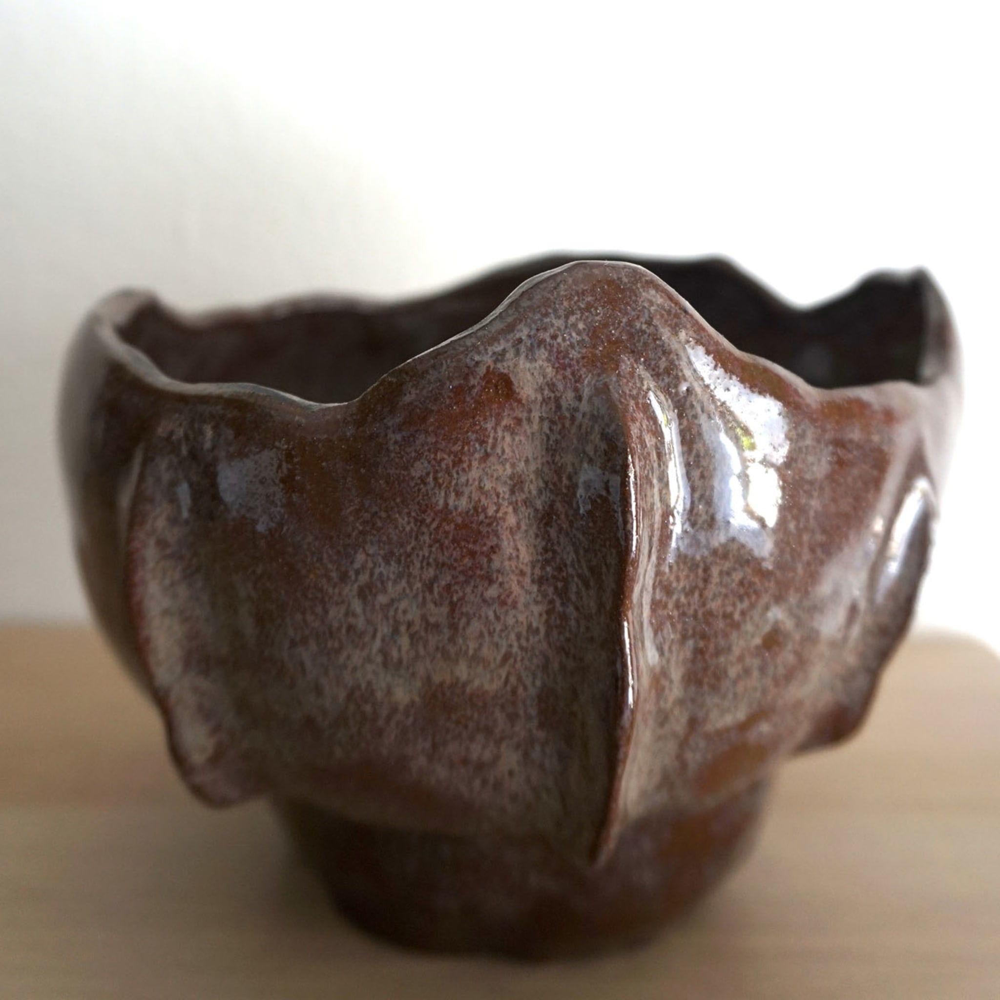 Vase brun éponge - Vue alternative 1