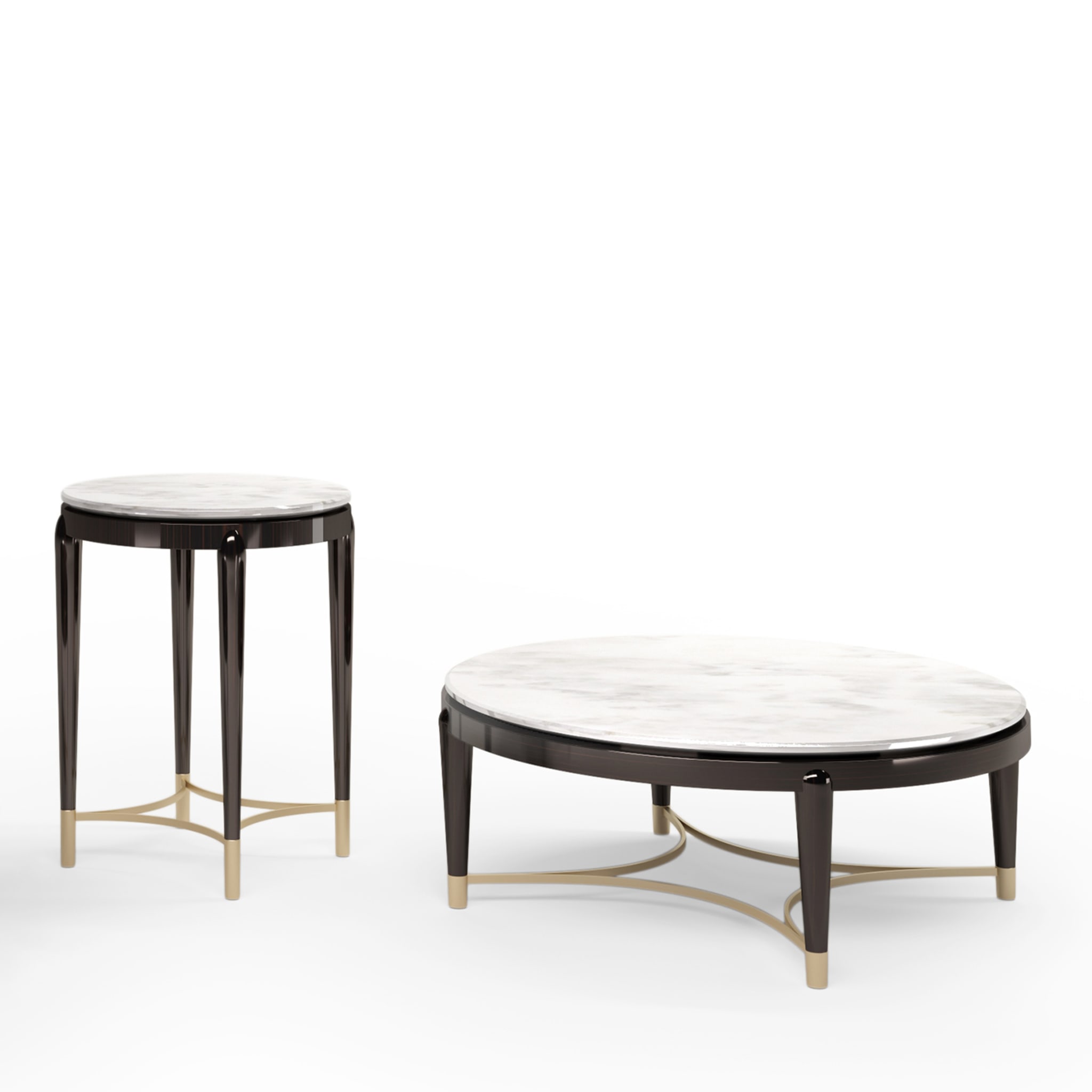 Oscar Marble Top Low Coffee Table - Alternative view 1