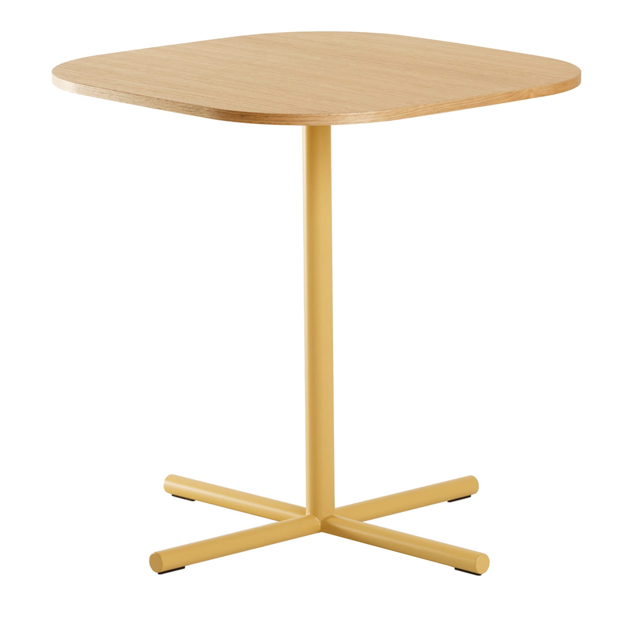 Notevole tavolo d'accento giallo pastello - Vista principale