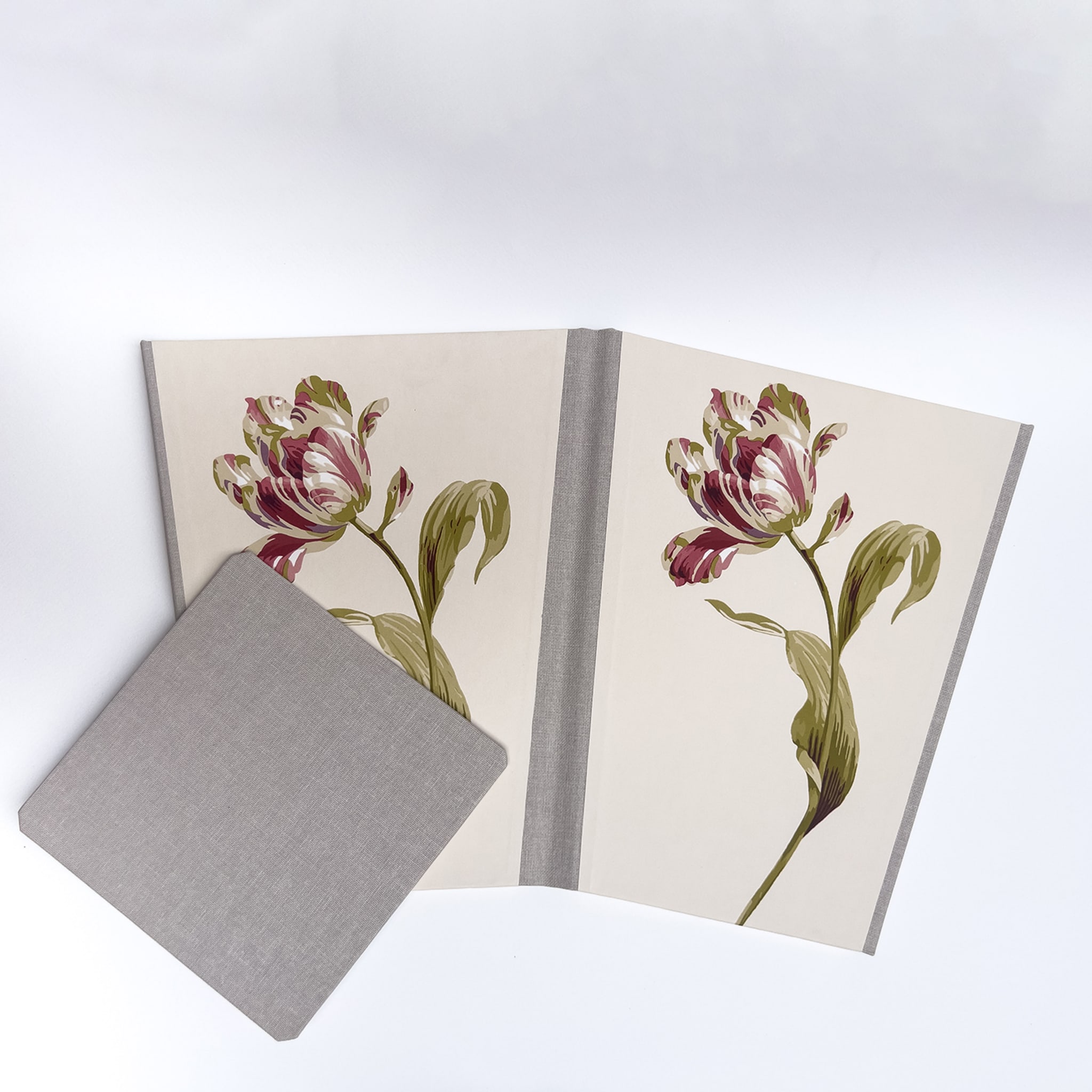 Floral Beige &amp; Taupe Faltbarer Papierkorb - Alternative Ansicht 4