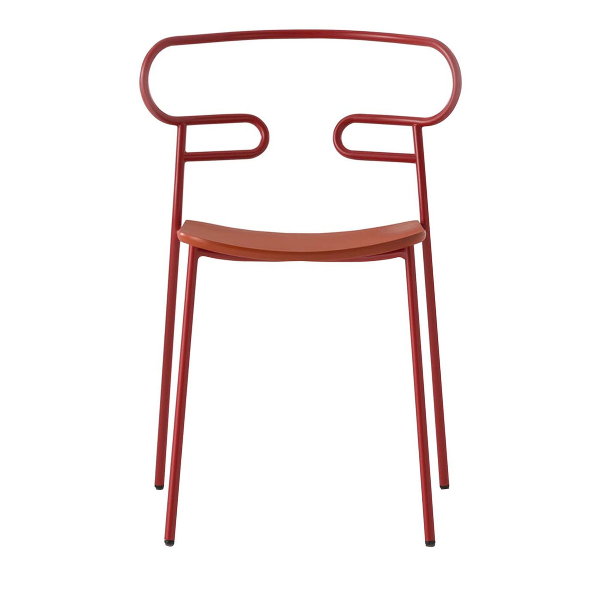 Genua Roter Stuhl von Cesare Ehr - Hauptansicht