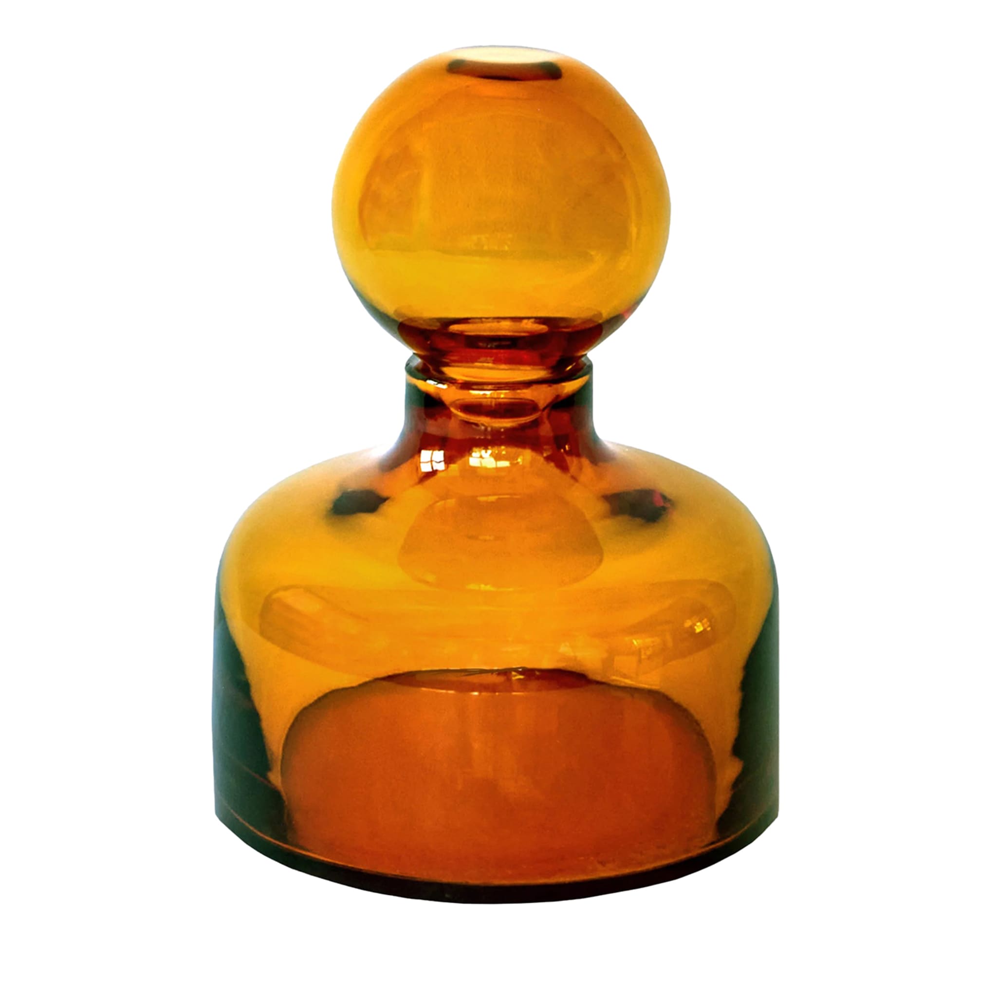 Cefalù Crystal Orange Vase - Main view