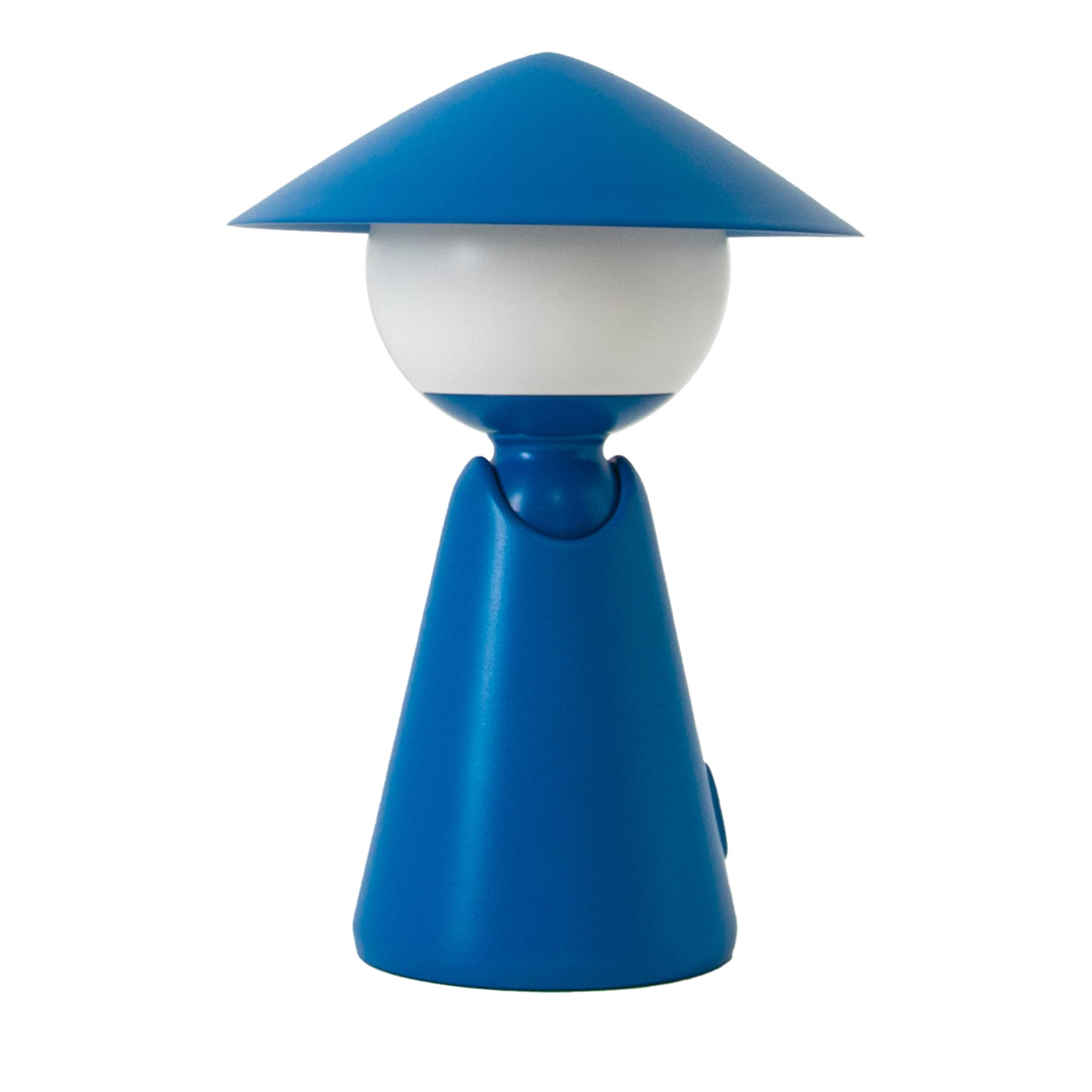 Lampe à poser rechargeable Puddy Blue par Albore Design - Vue principale