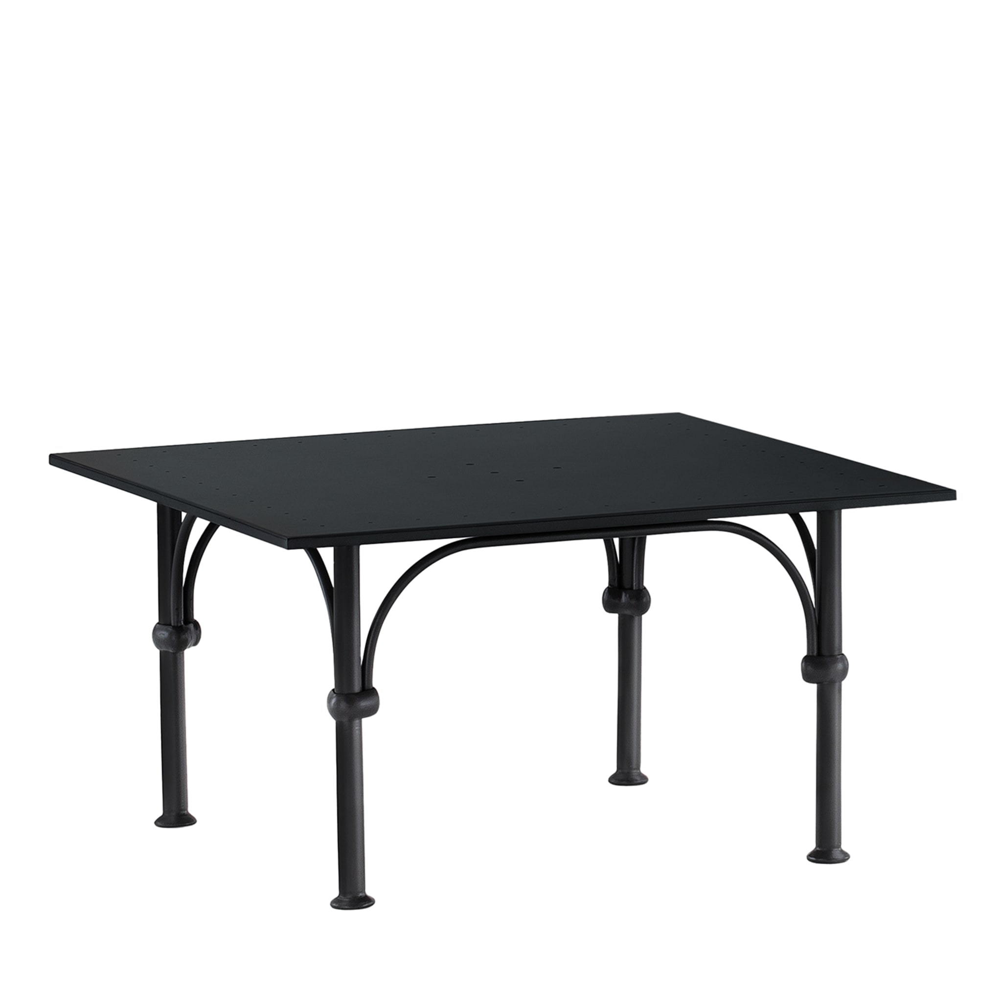 Tavolario Wrought Iron Anthracite-Gray Square Coffee Table - Main view
