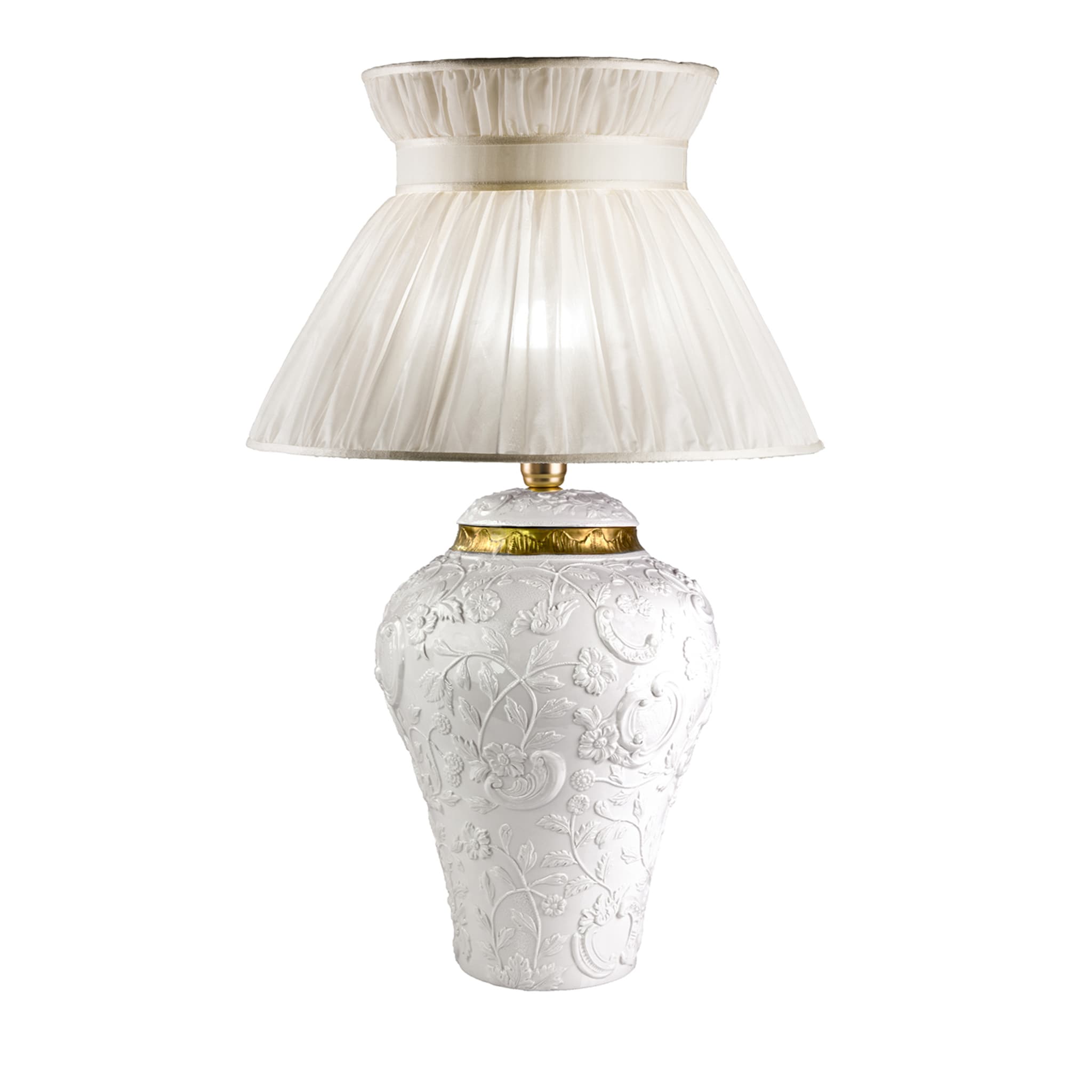 Taormina Large White Table Lamp - Vue principale