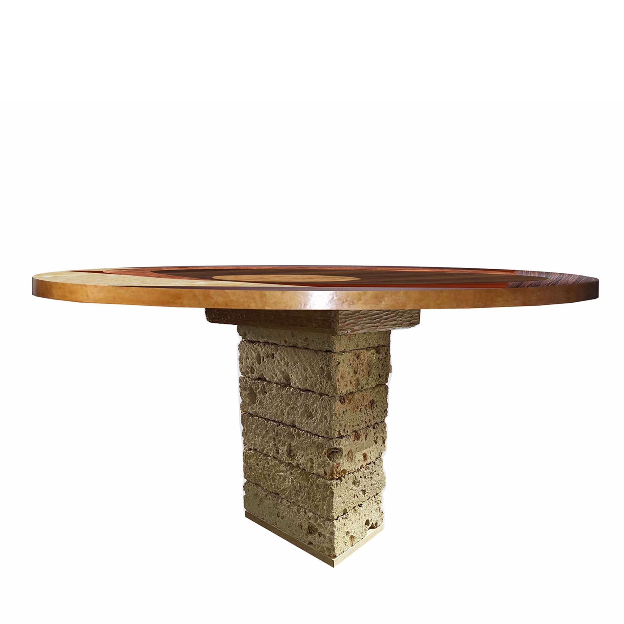 Tarsia Tables Tt5 Round Polychrome Table by Mascia Meccani - Alternative view 2