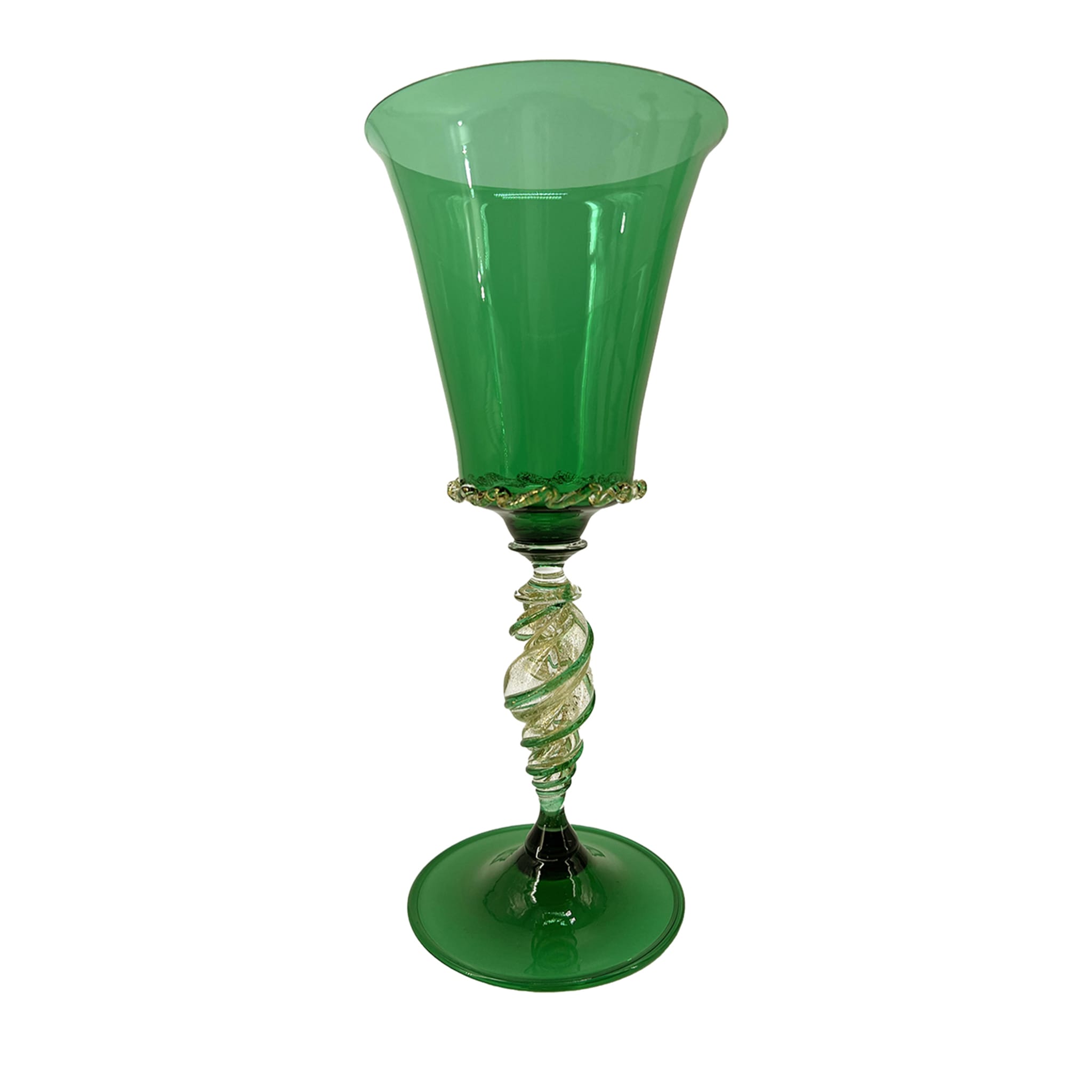 Bicchiere con stelo verde Tipetto #2 - Vista principale