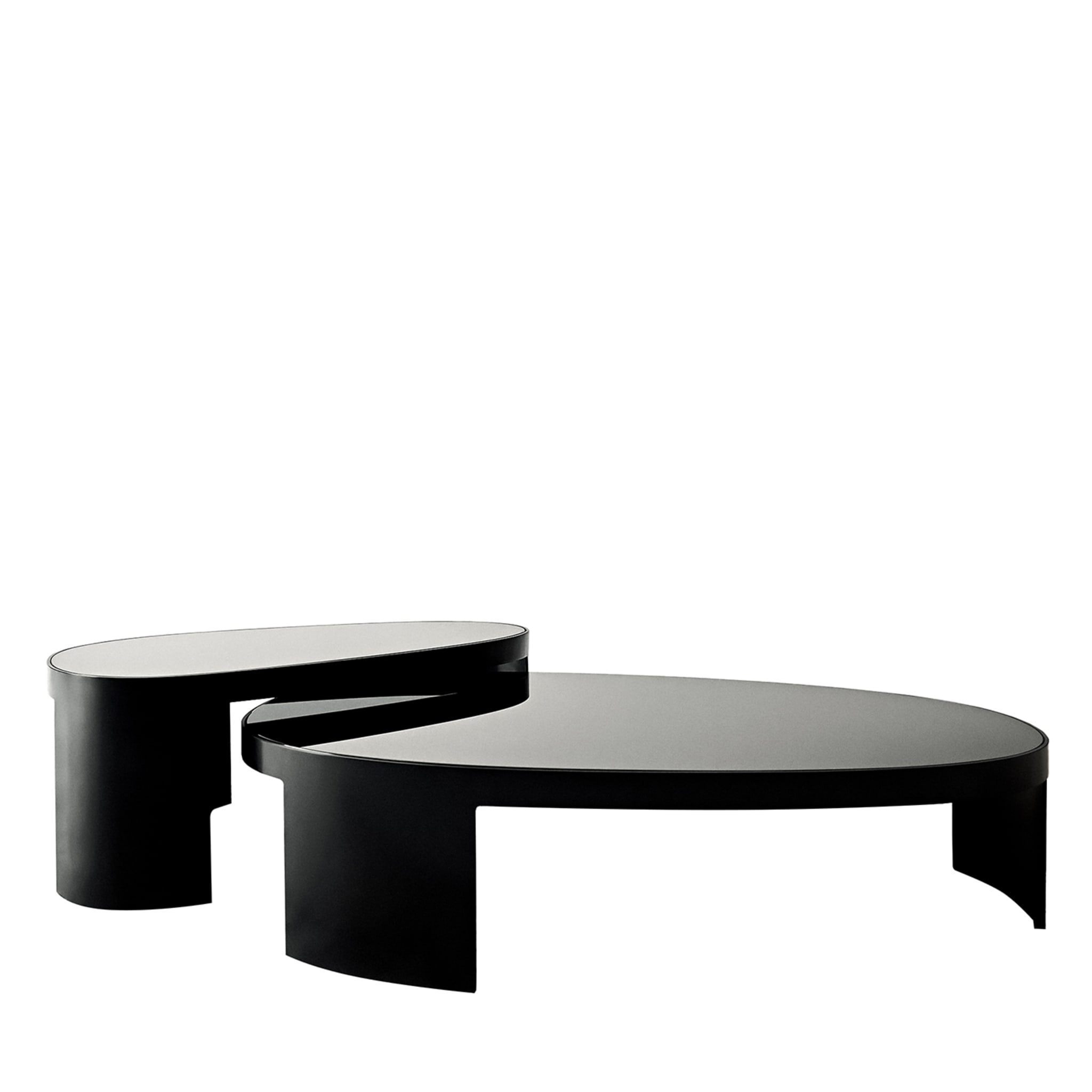 Kyoto Set of 2 Black Coffee Tables by Ludovica + Roberto Palomba - Main view