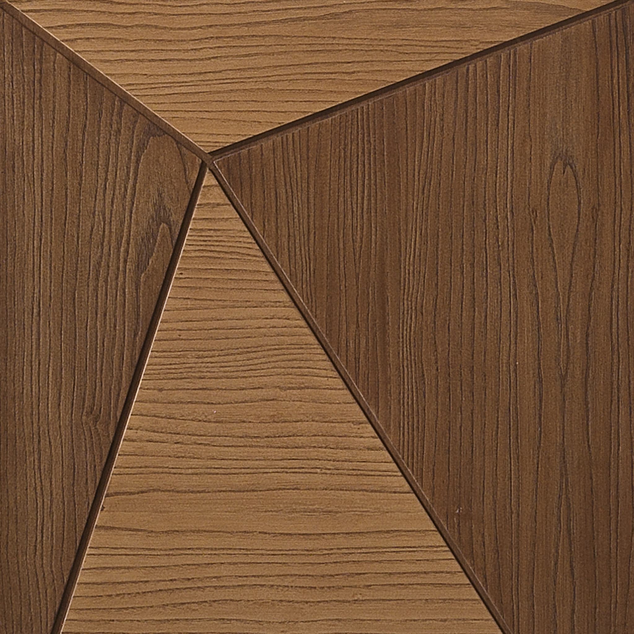 Geometric-Style 3-Door Dark/Light Brown Sideboard - Alternative view 3