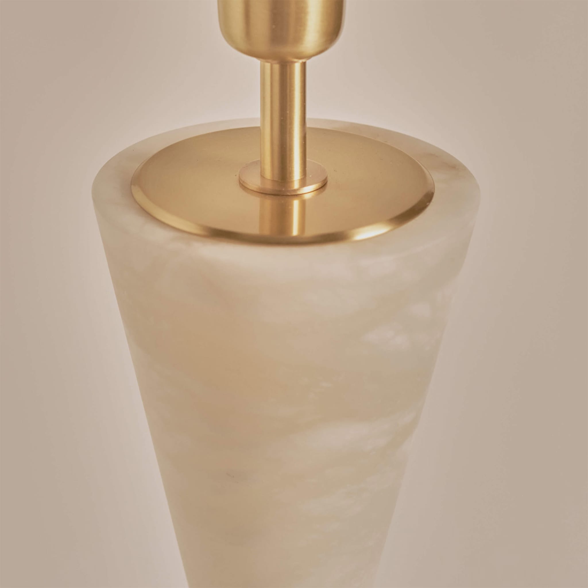 "Silhoette" Table Lamp in Satin Brass - Alternative view 1