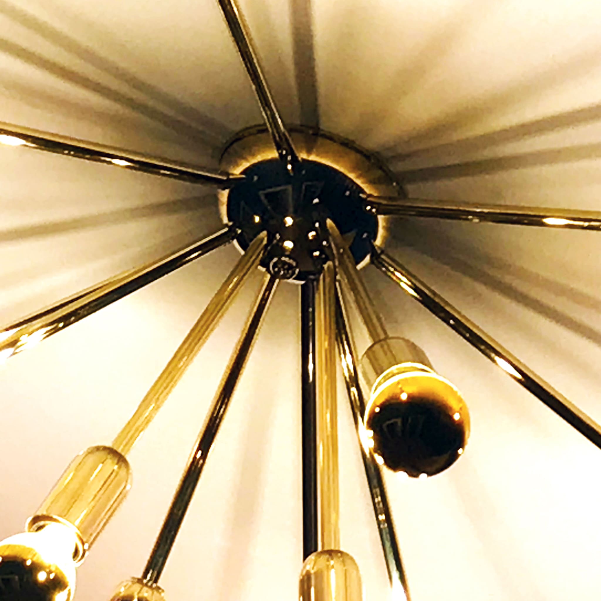 “Half Sputnik” Ceiling Lamp in Polished Brass - Alternative view 2