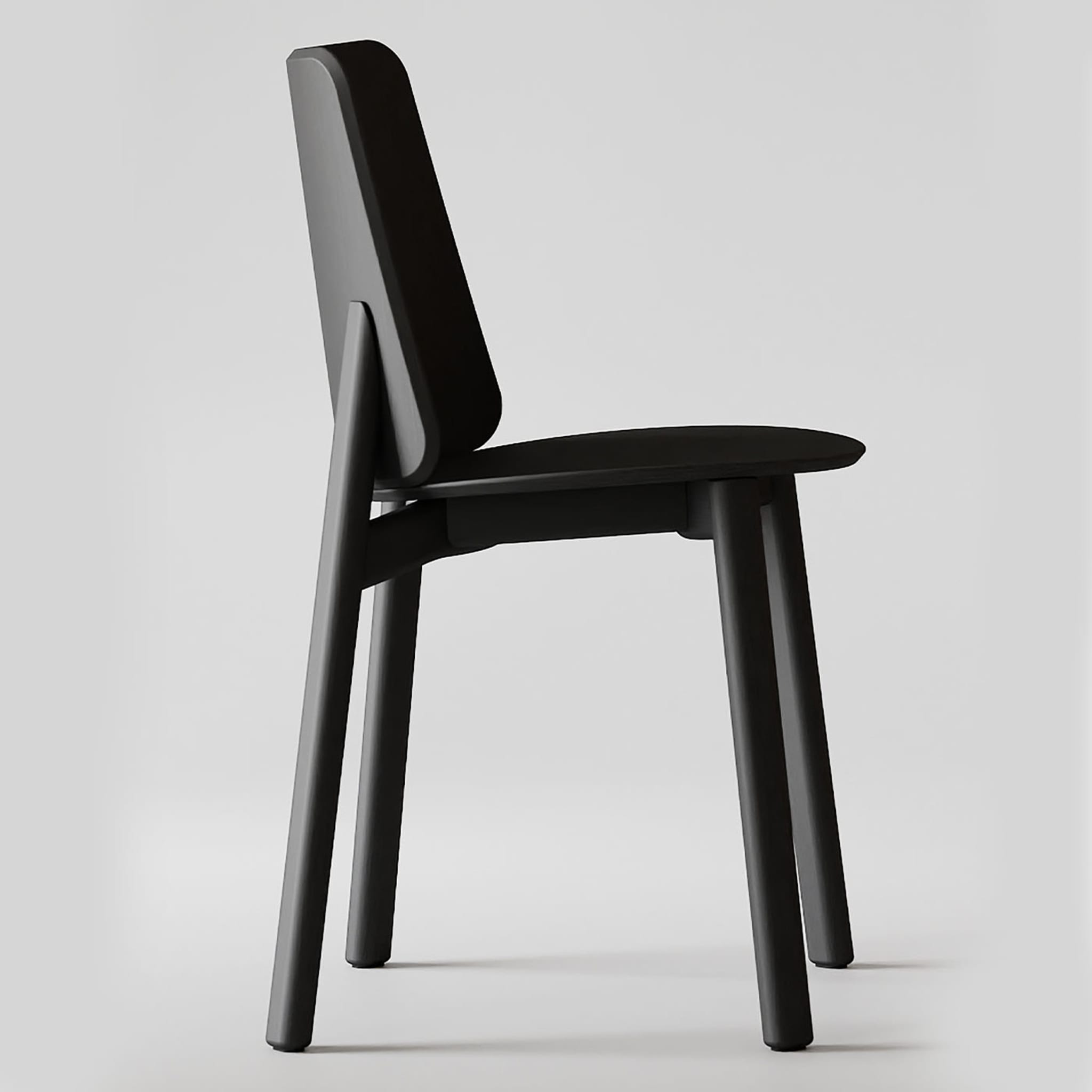 Billa Schwarzer Stuhl von Claudio Avetta - Alternative Ansicht 1